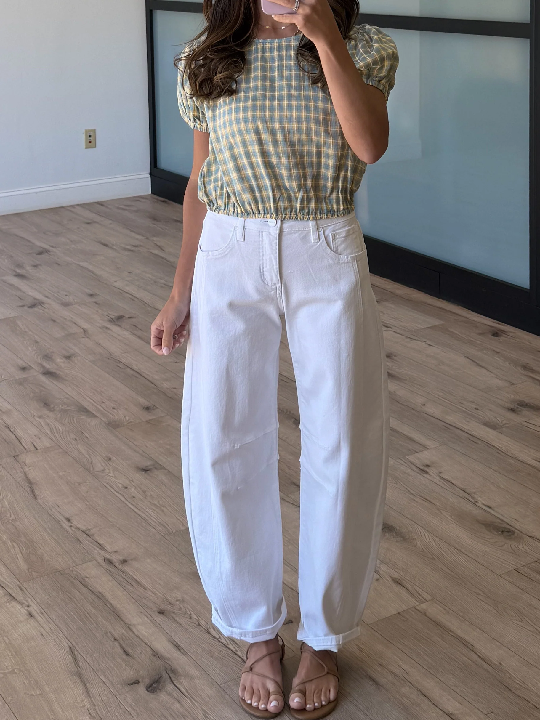 Honeycroft Gingham Bubble Top - Image 2