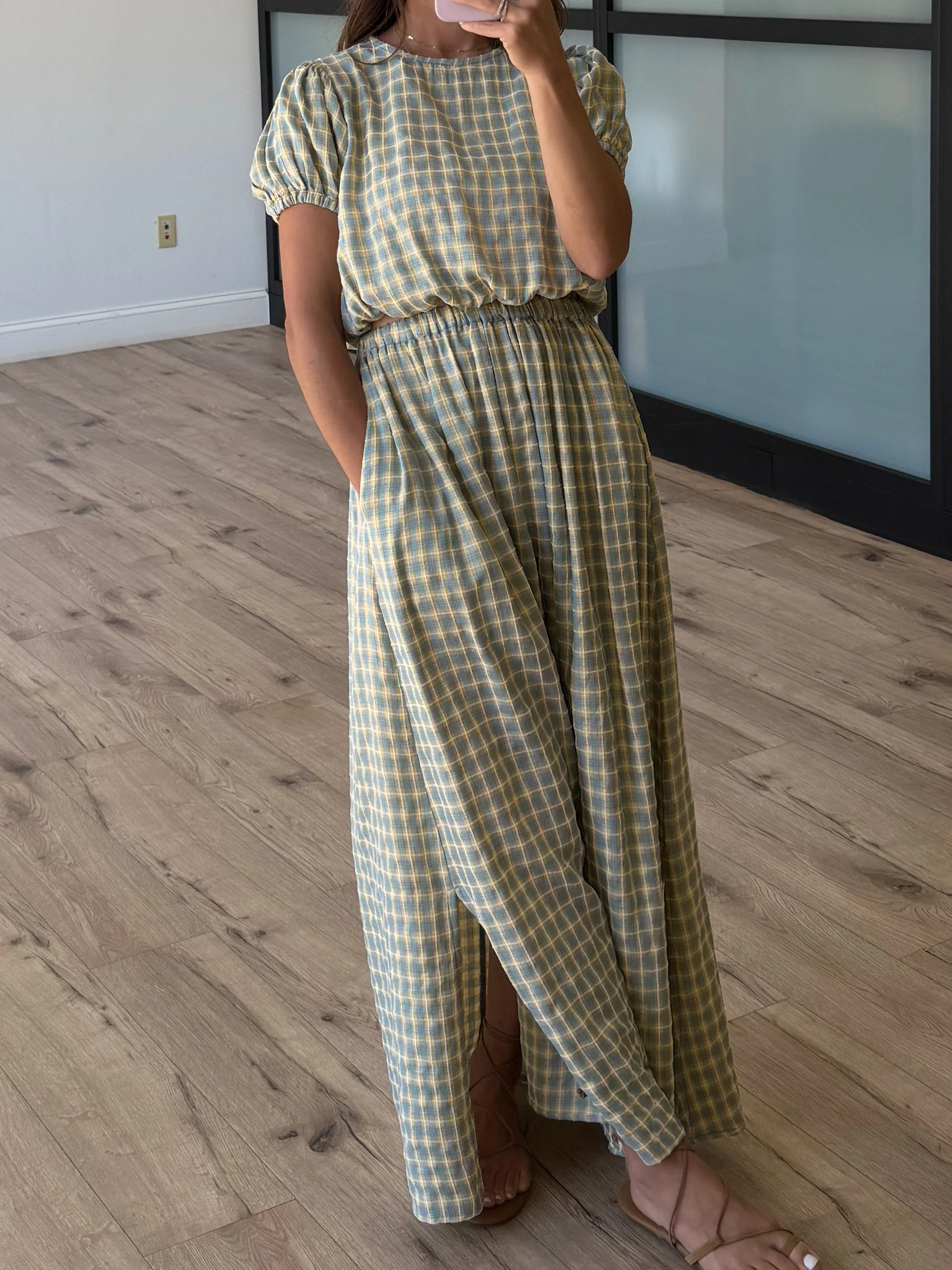 Honeycroft Gingham Maxi Skirt - Image 3