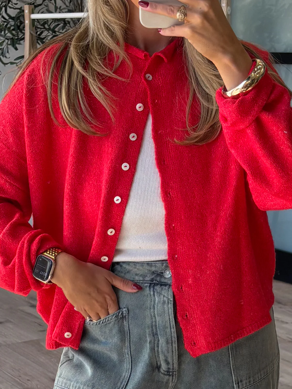 Isla Cardigan | Cherry | RESTOCK - Image 12