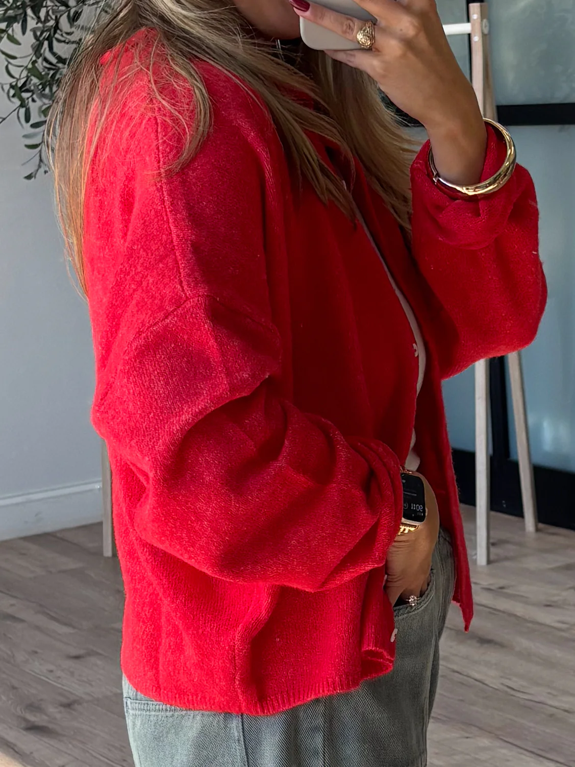 Isla Cardigan | Cherry | RESTOCK - Image 14