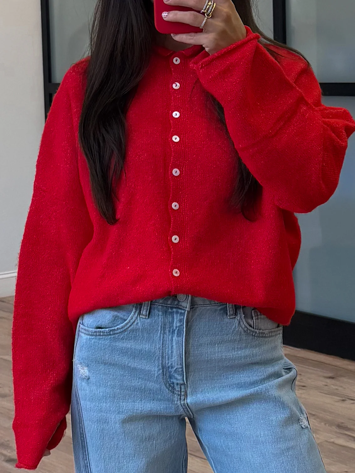 Isla Cardigan | Cherry | RESTOCK - Image 2