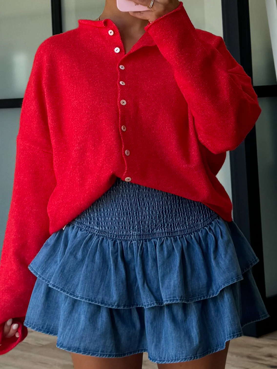 Isla Cardigan | Cherry | RESTOCK - Image 4