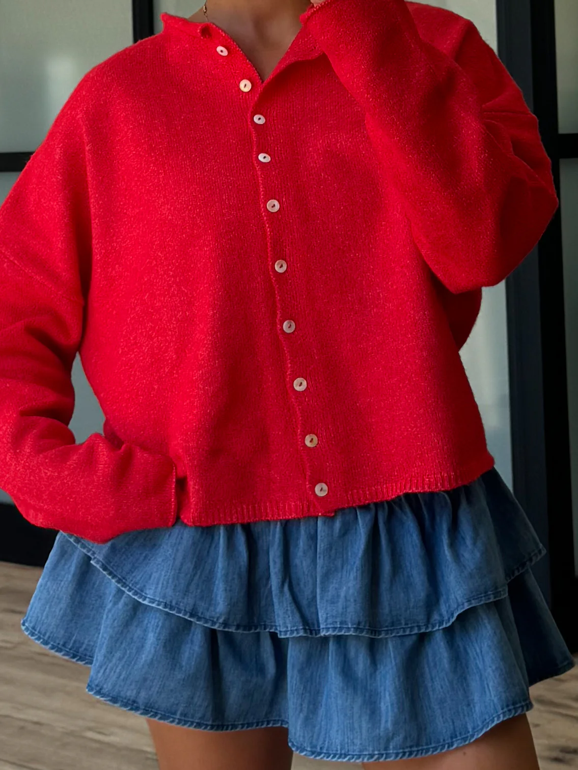 Isla Cardigan | Cherry | RESTOCK - Image 5