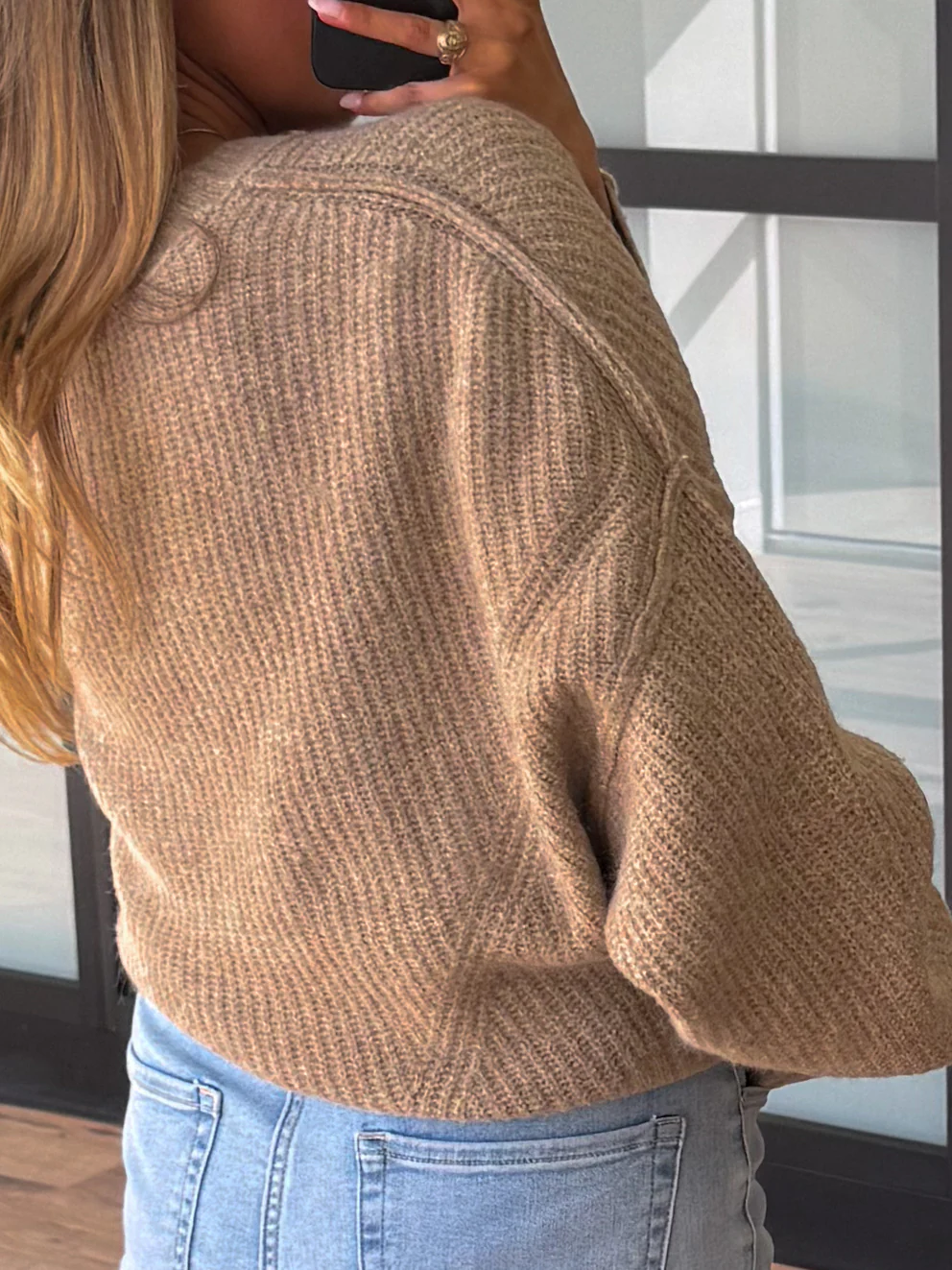 Jayce Crew Sweater | Taupe - Image 3