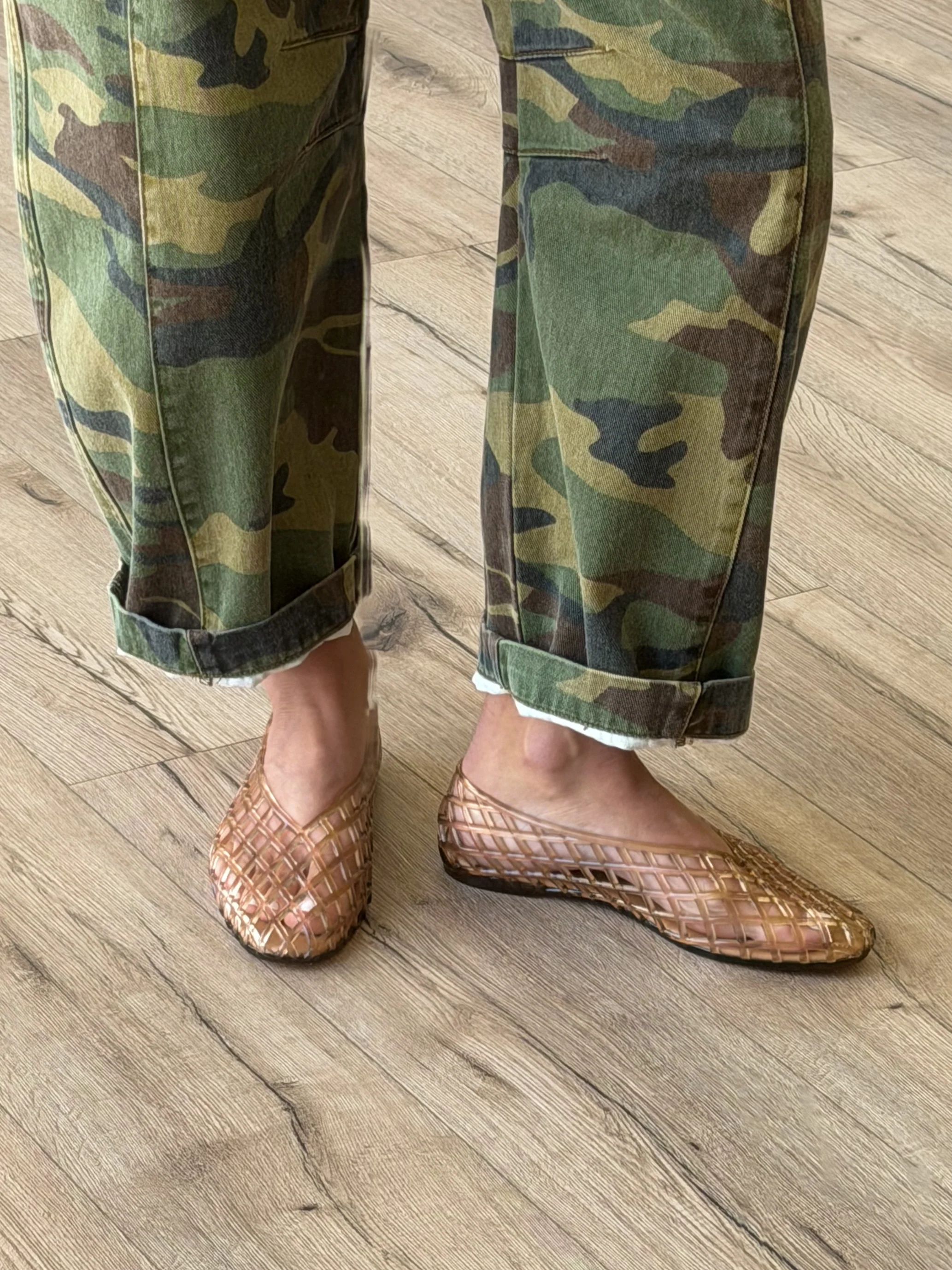 Jelly Mesh Ballet Flats | Natural | RESTOCK - Image 3