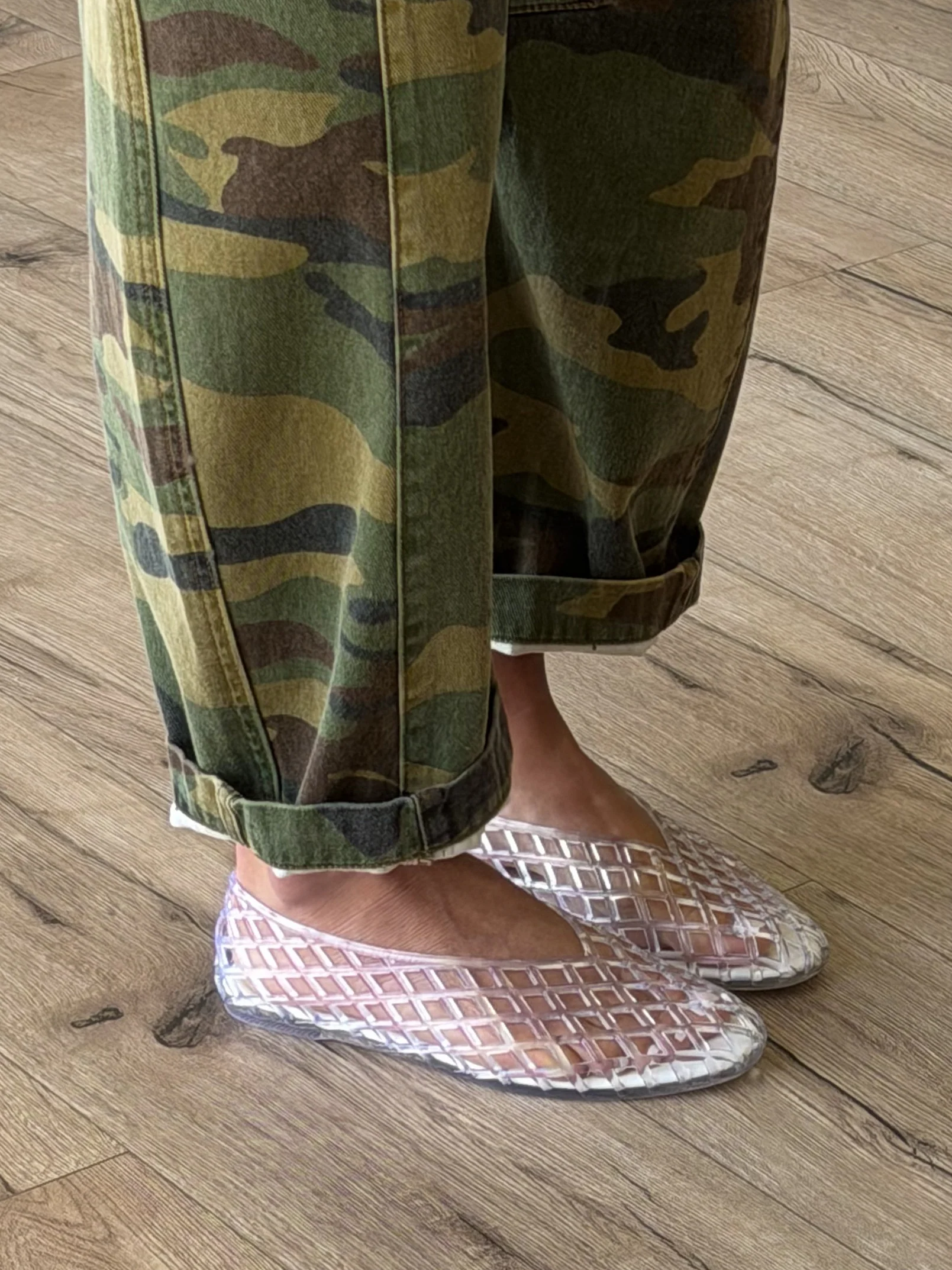 Jelly Mesh Ballet Flats | Clear - Image 2