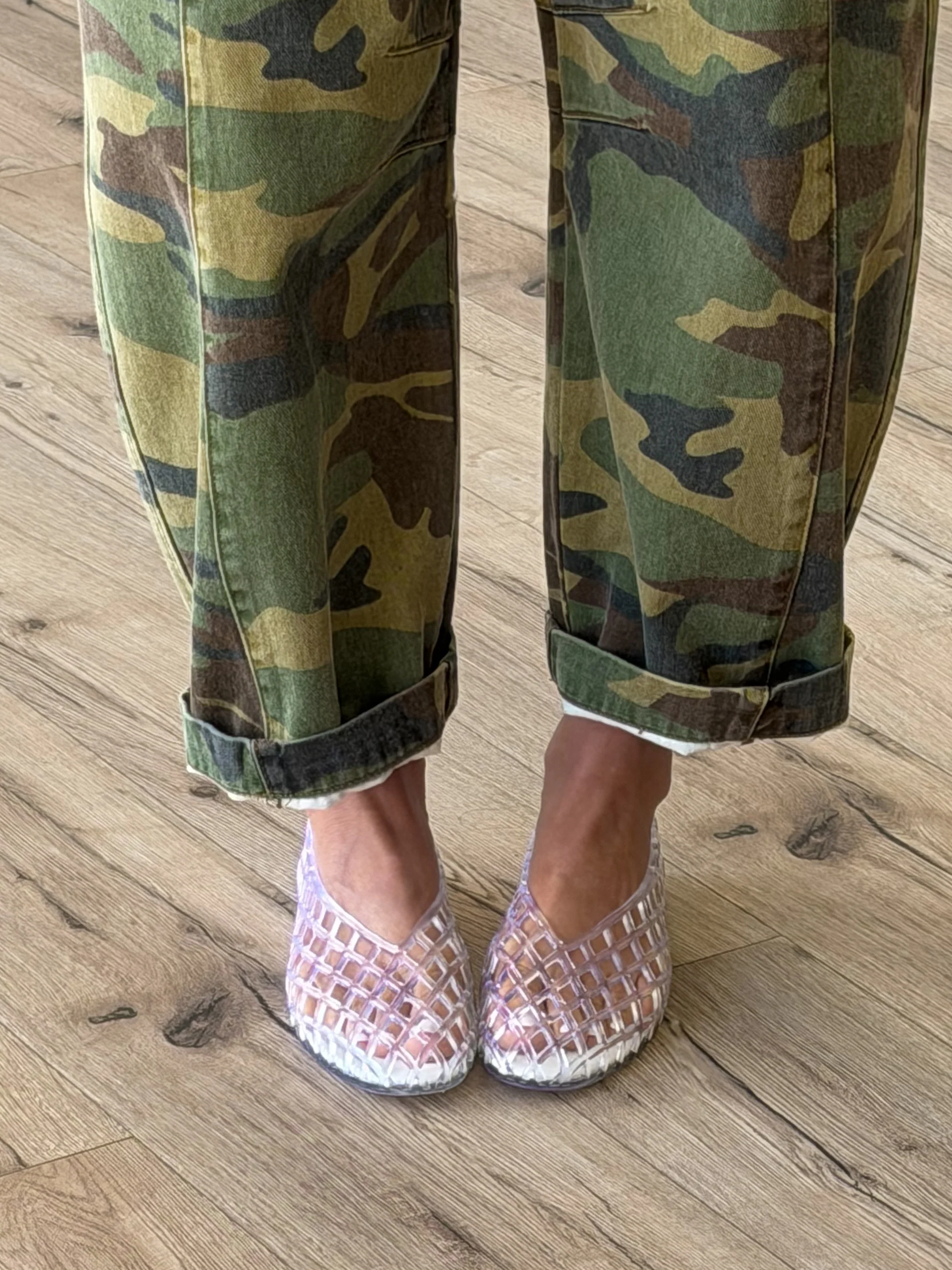 Jelly Mesh Ballet Flats | Clear - Image 4