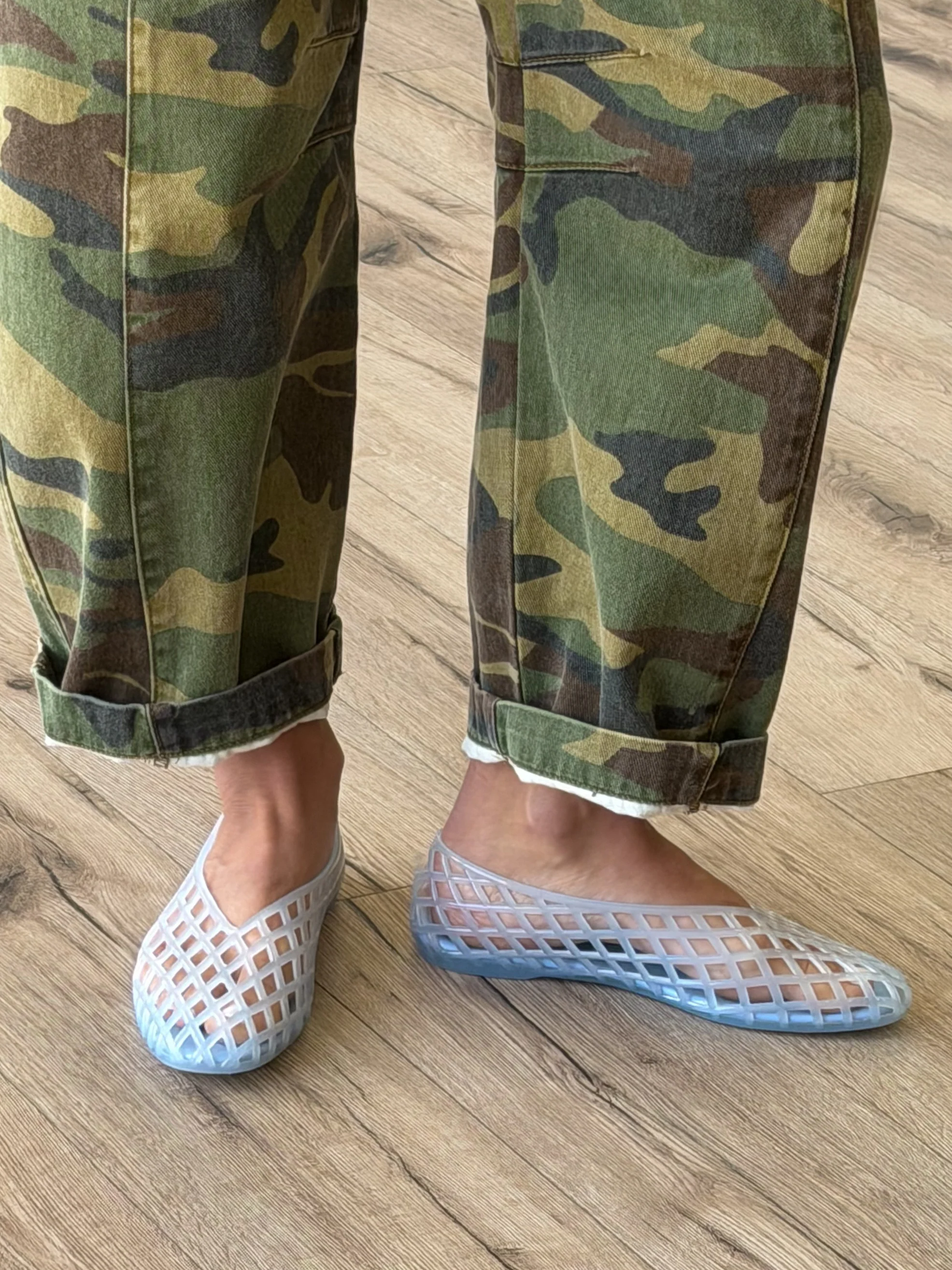 Jelly Mesh Ballet Flats | Sky Blue - Image 2