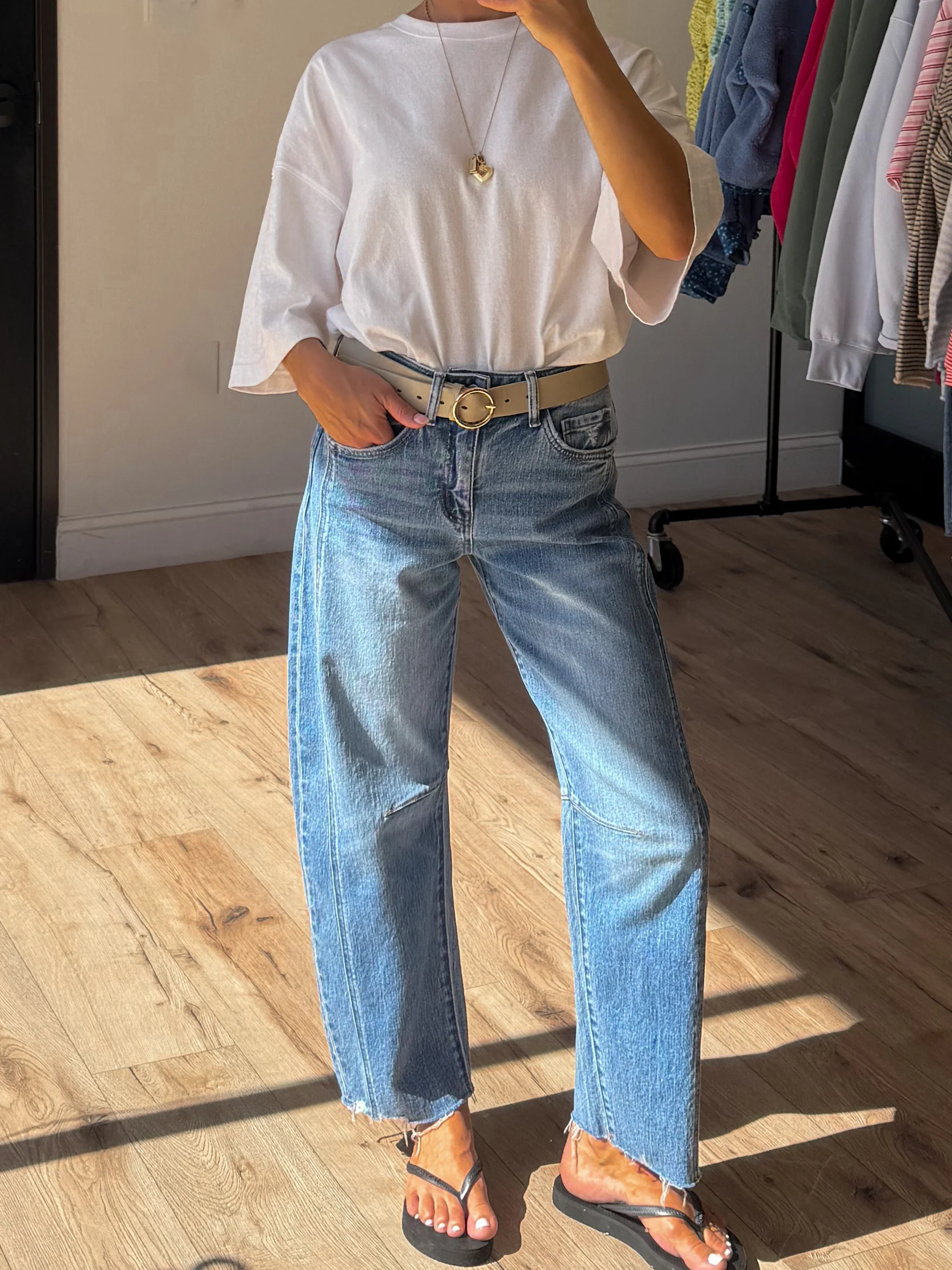 Jude Oversized Tee | White - Image 3