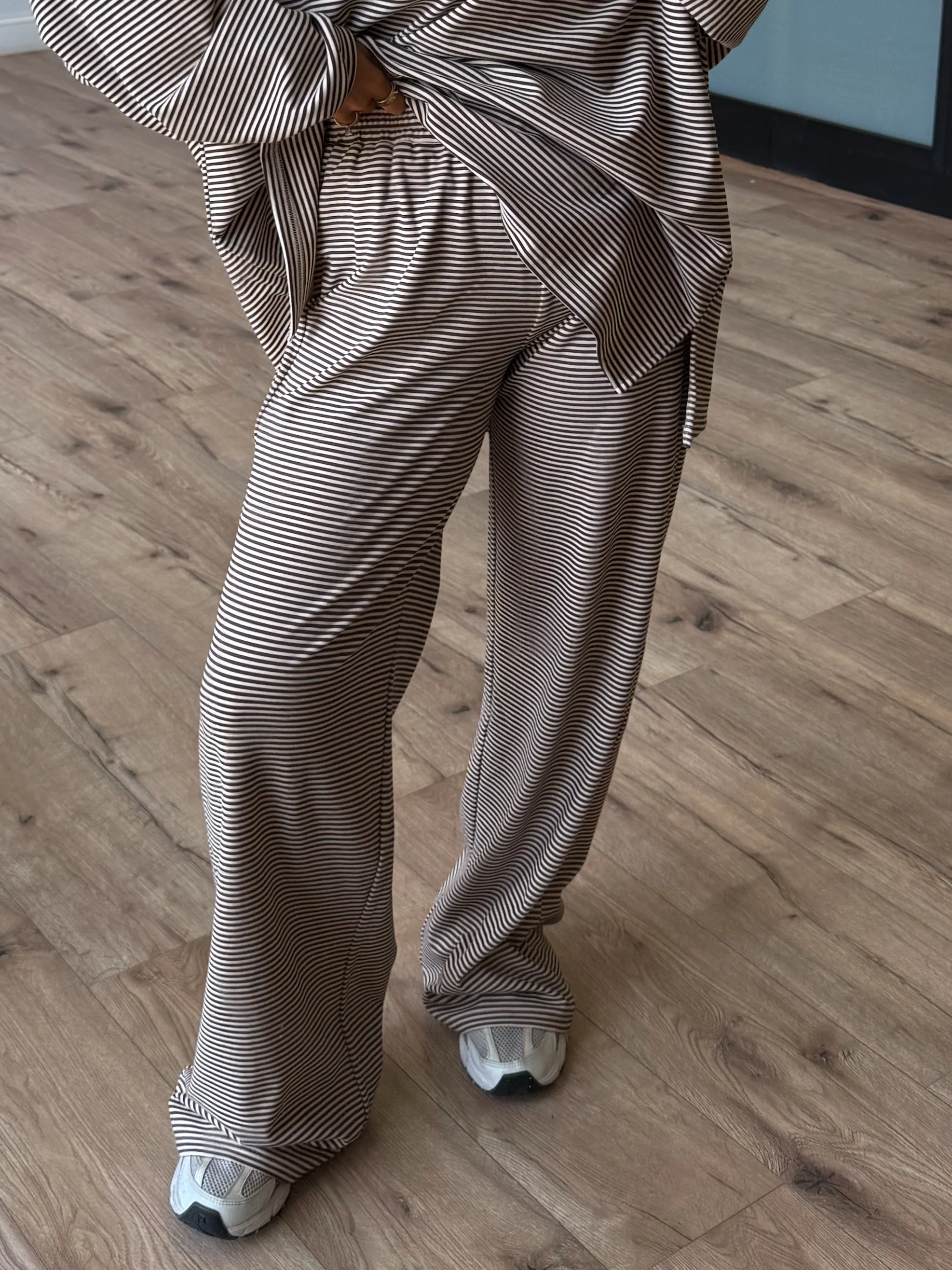 Just Lounging Brush Knit Pants | Chocolate | RESTOCK - Image 3
