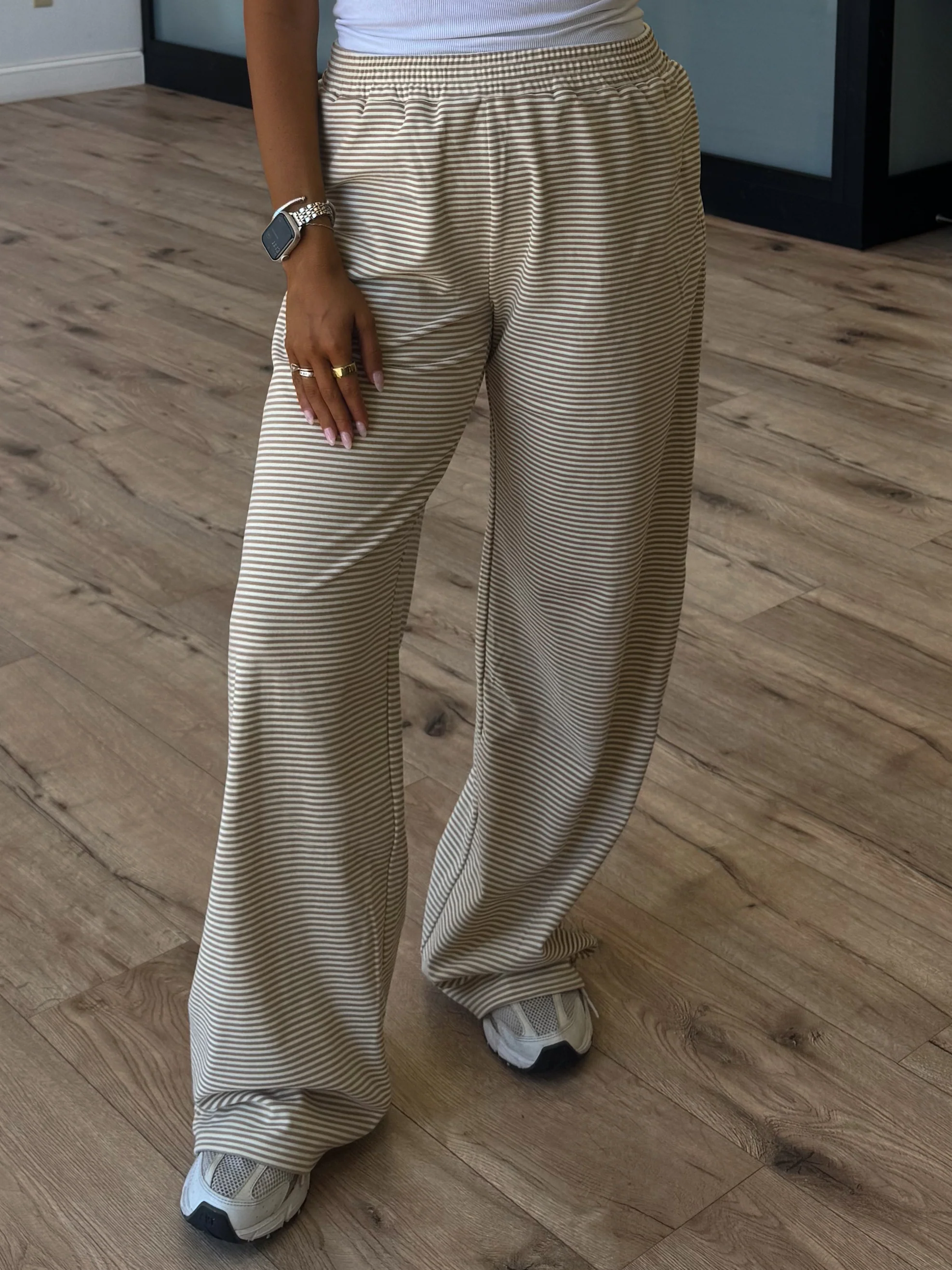Just Lounging Brush Knit Pants | Natural | RESTOCK - Image 5