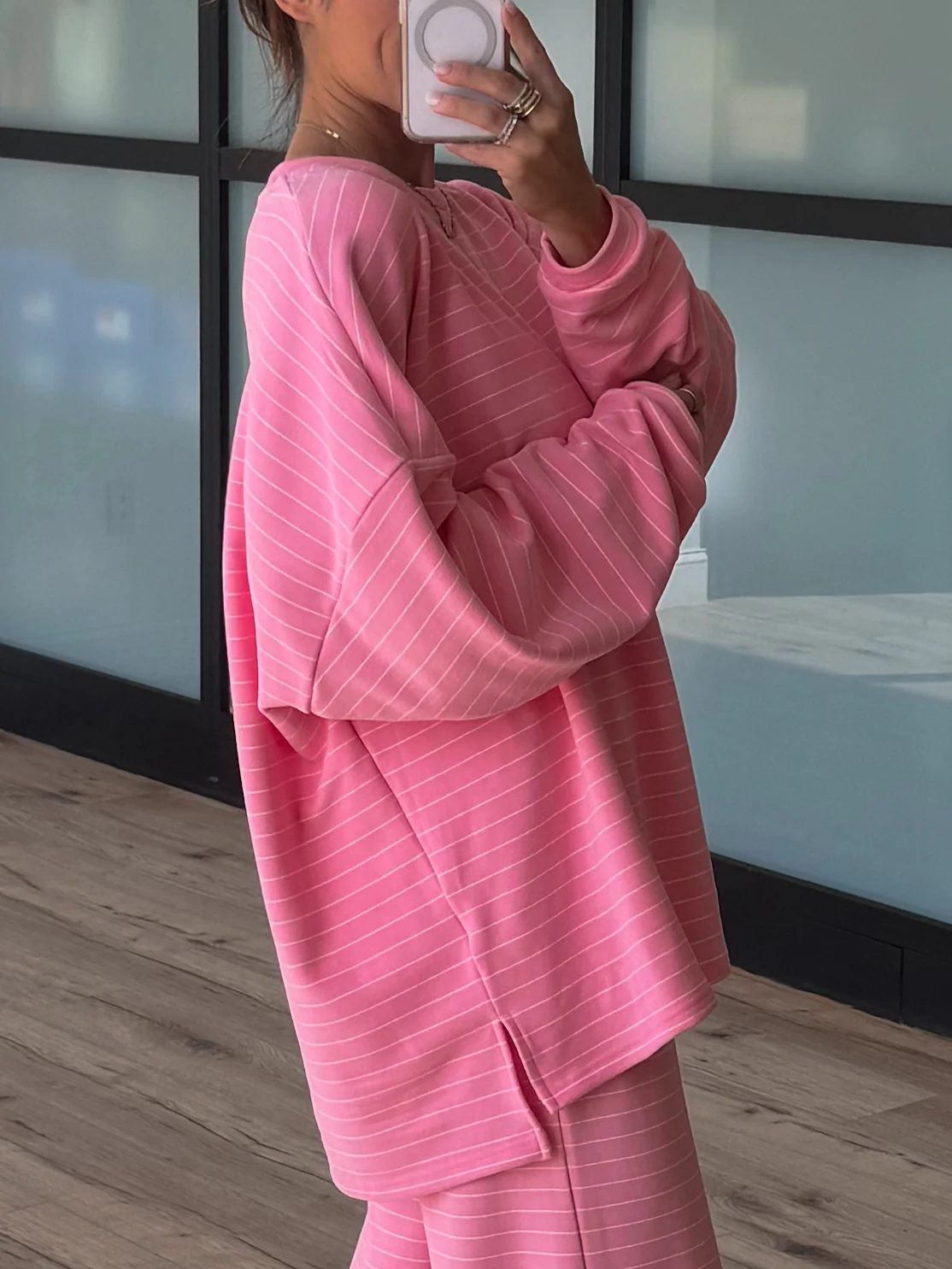 Just Lounging Knit Pullover | Bubblegum - Image 3