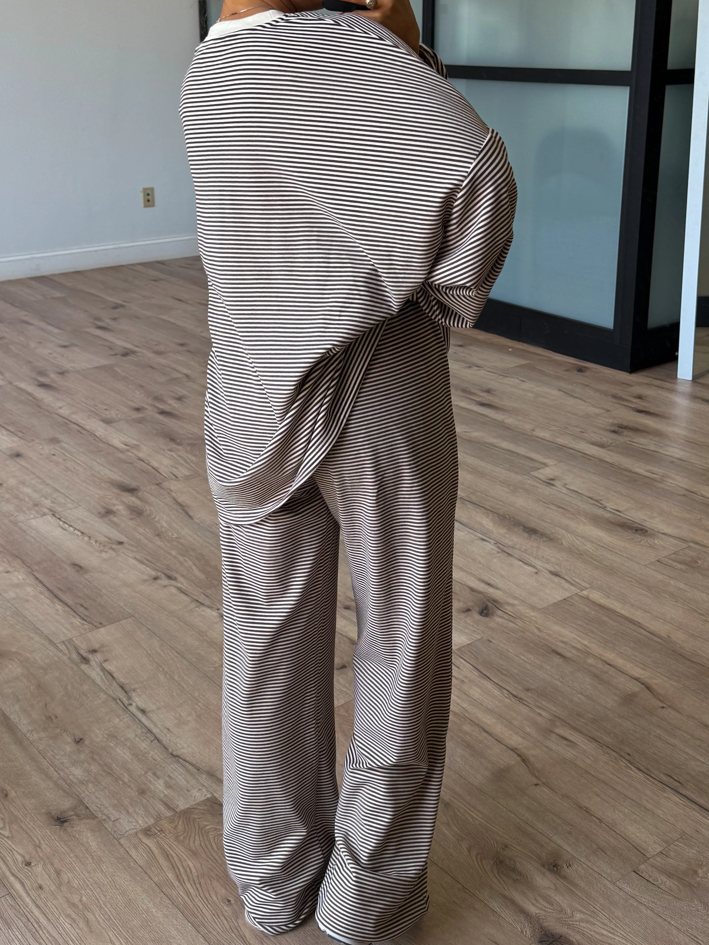 Just Lounging Knit Pullover | Chocolate | RESTOCK - Image 4