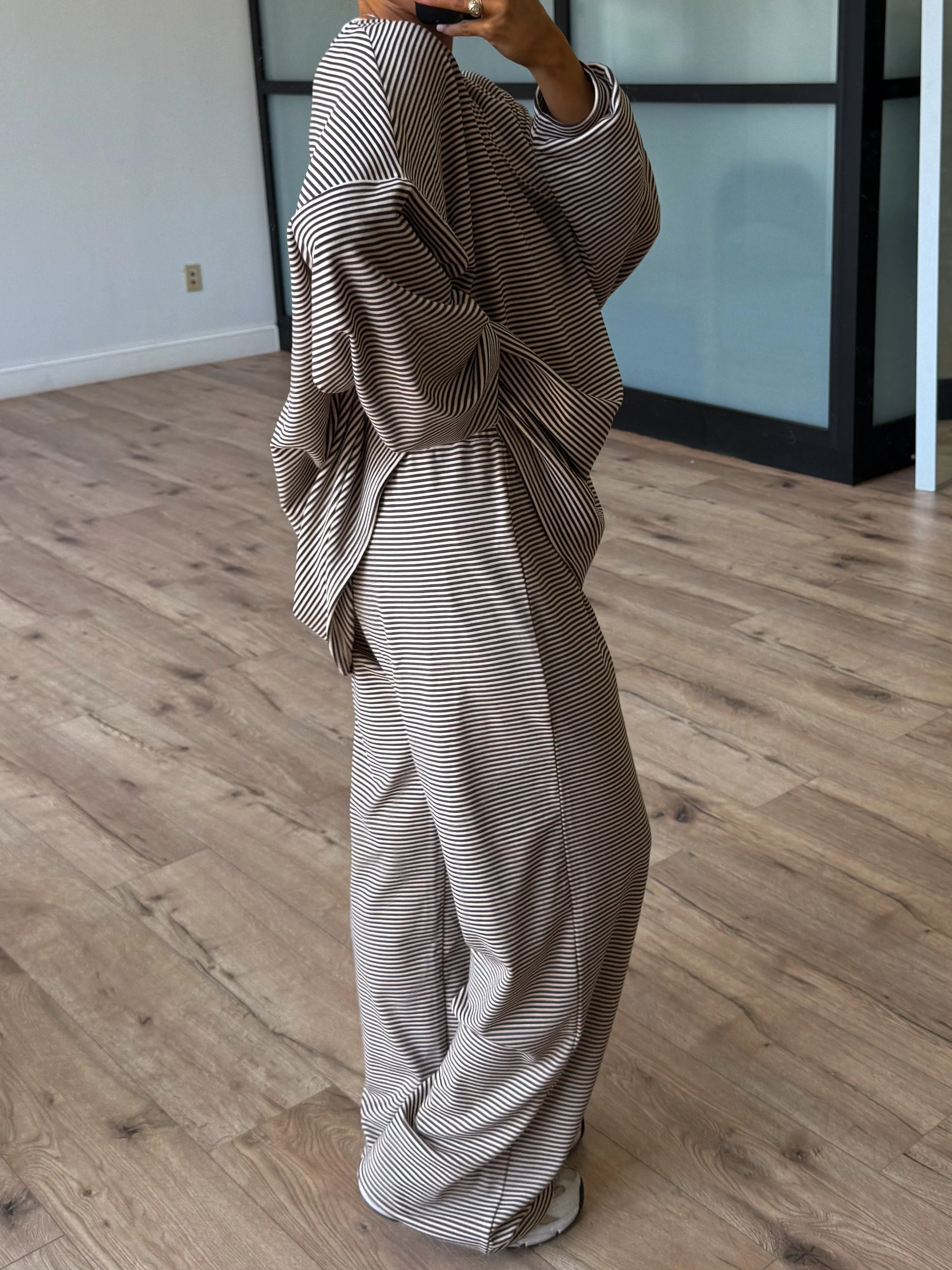 Just Lounging Knit Pullover | Chocolate | RESTOCK - Image 6