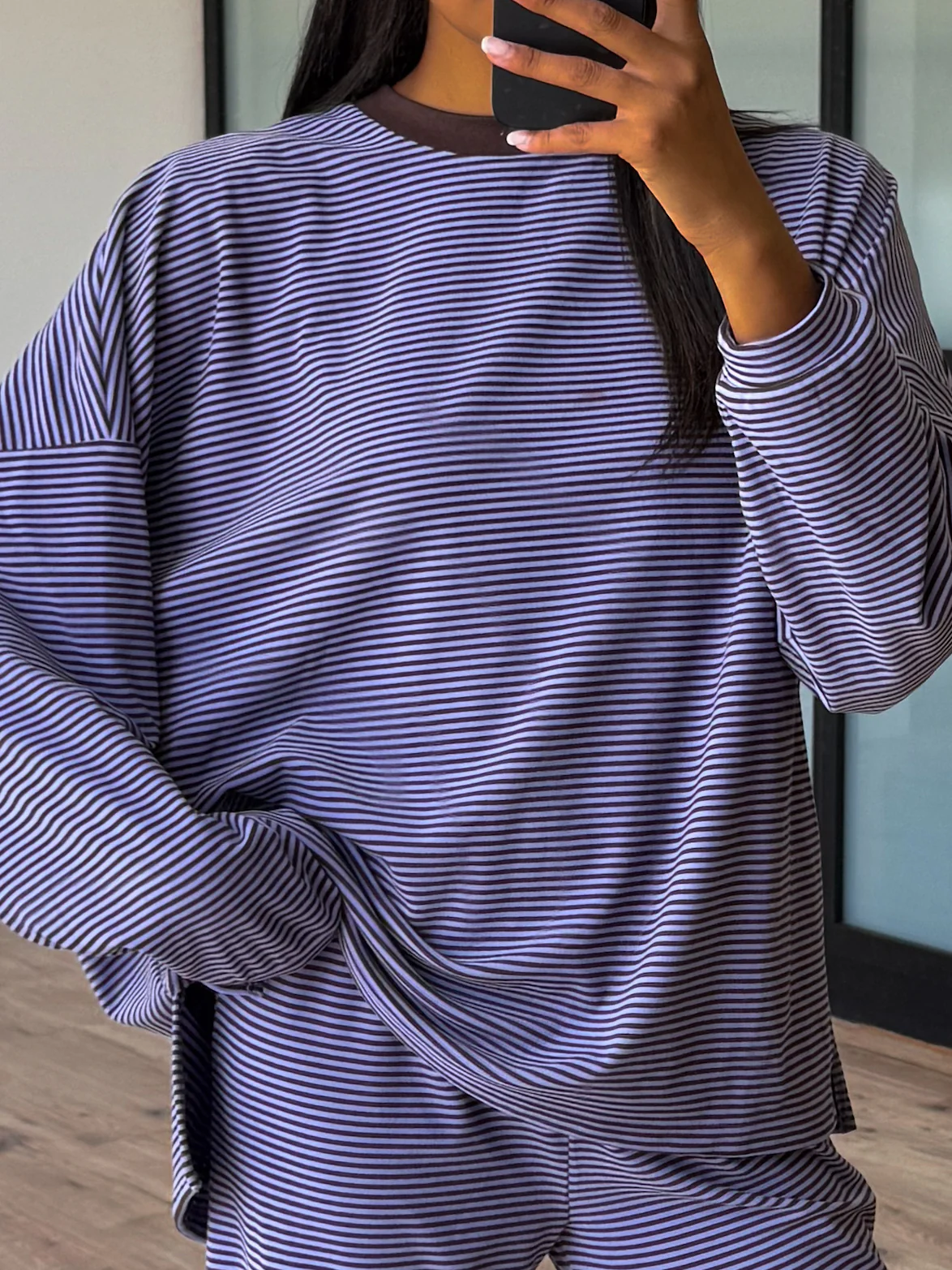 Just Lounging Knit Pullover | Lavender Mocha | RESTOCK - Image 4