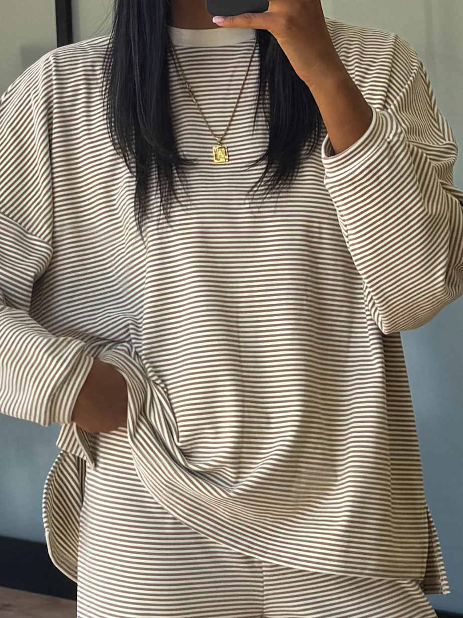 Just Lounging Knit Pullover | Natural | RESTOCK - Image 6