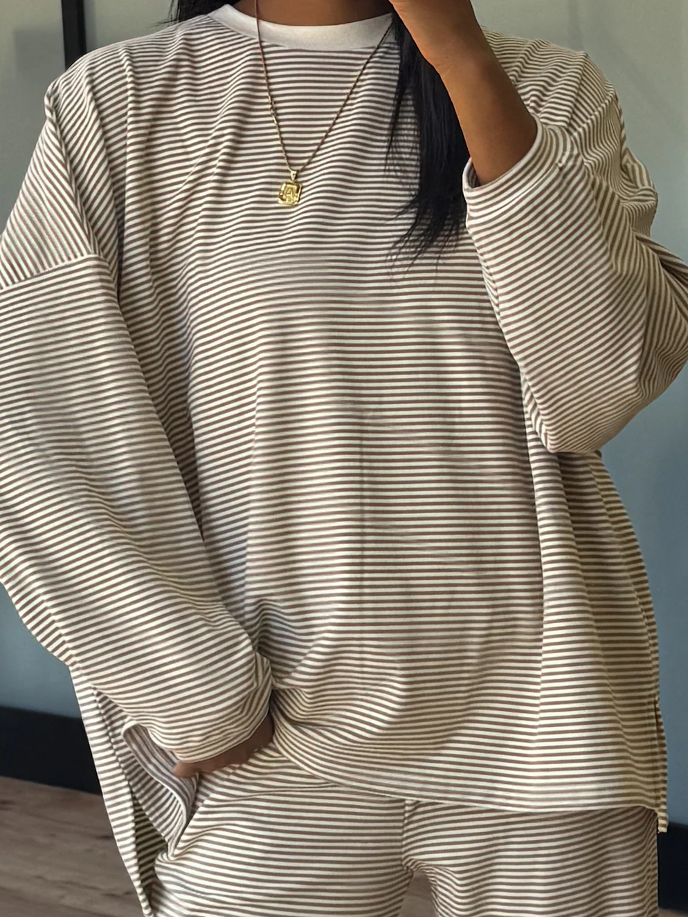 Just Lounging Knit Pullover | Natural | RESTOCK - Image 8