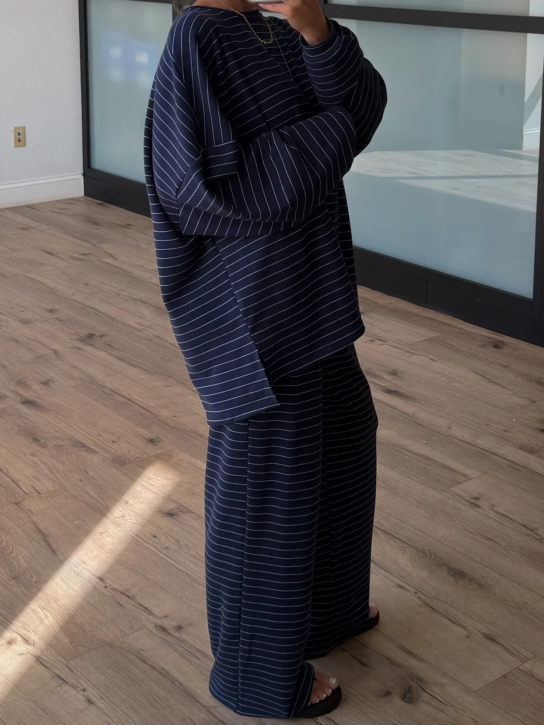 Just Lounging Knit Pullover | Navy - Image 2