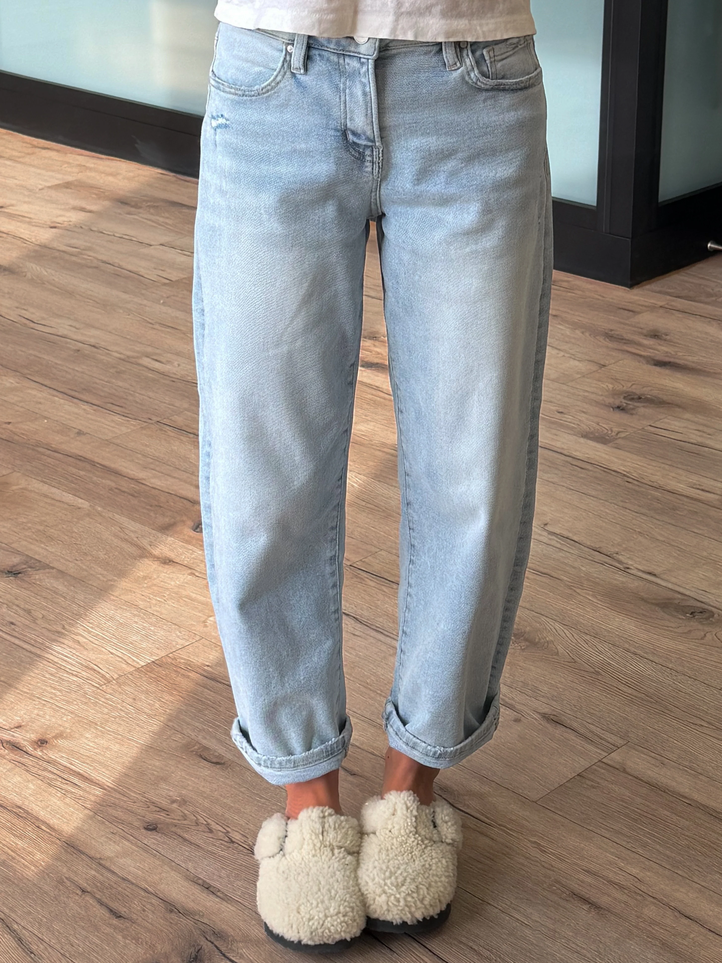 Kael Cropped Barrels | Light Wash | +Plus Available