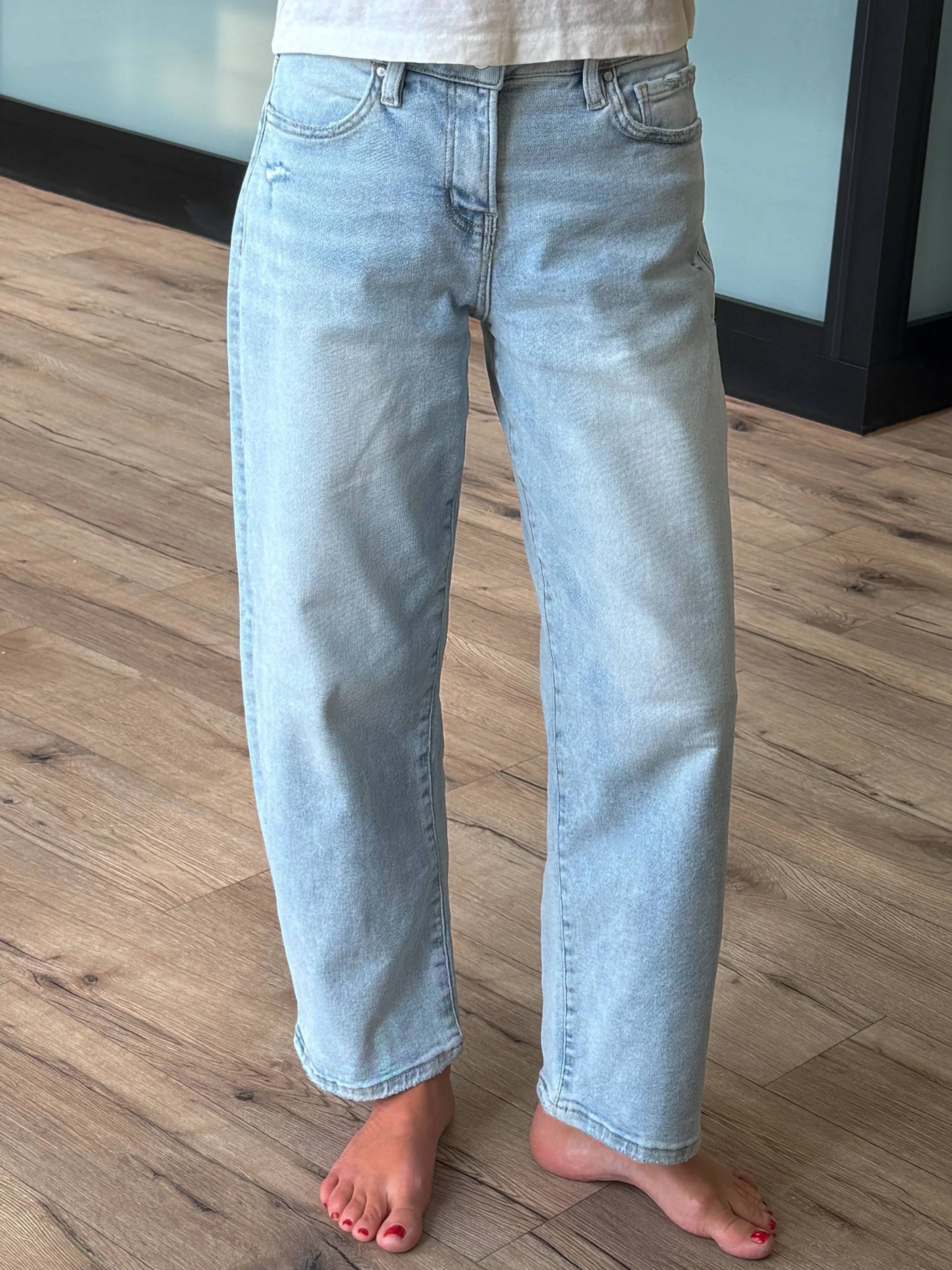 Kael Cropped Barrels | Light Wash | +Plus Available - Image 2