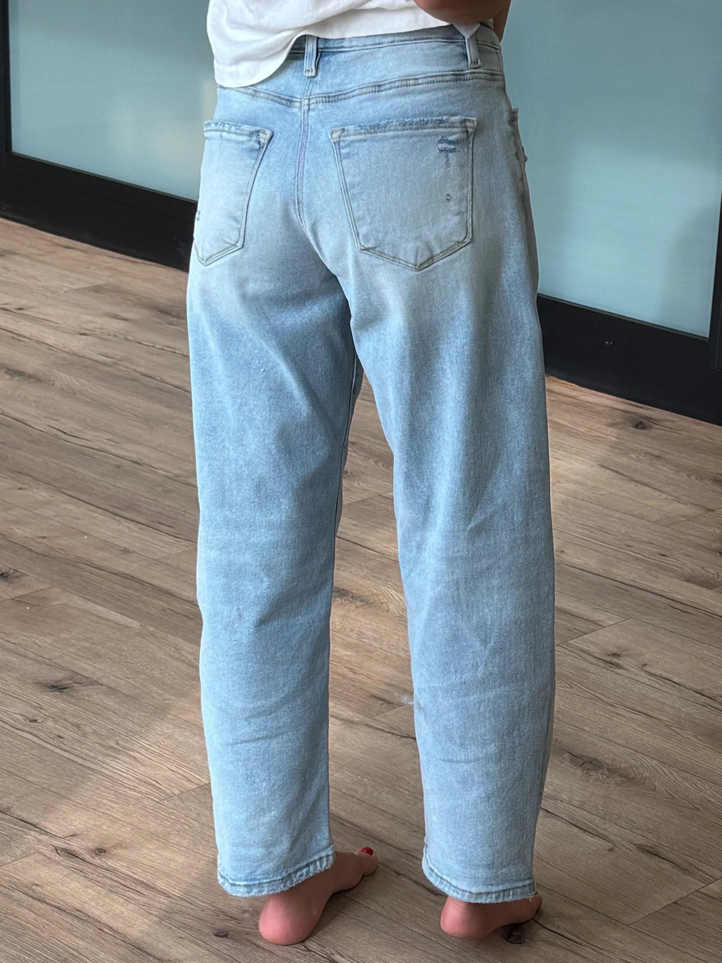 Kael Cropped Barrels | Light Wash | +Plus Available - Image 4