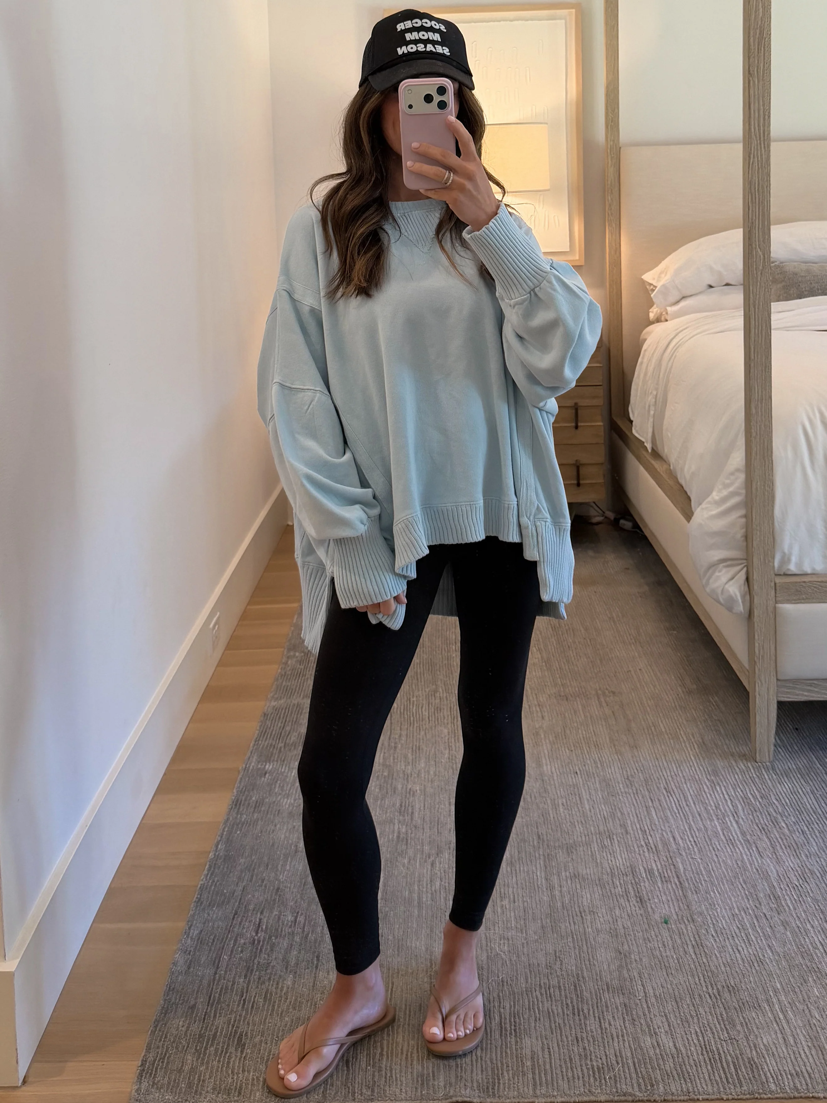 Kick Back Hi-Low Pullover | Powder Blue - Image 8