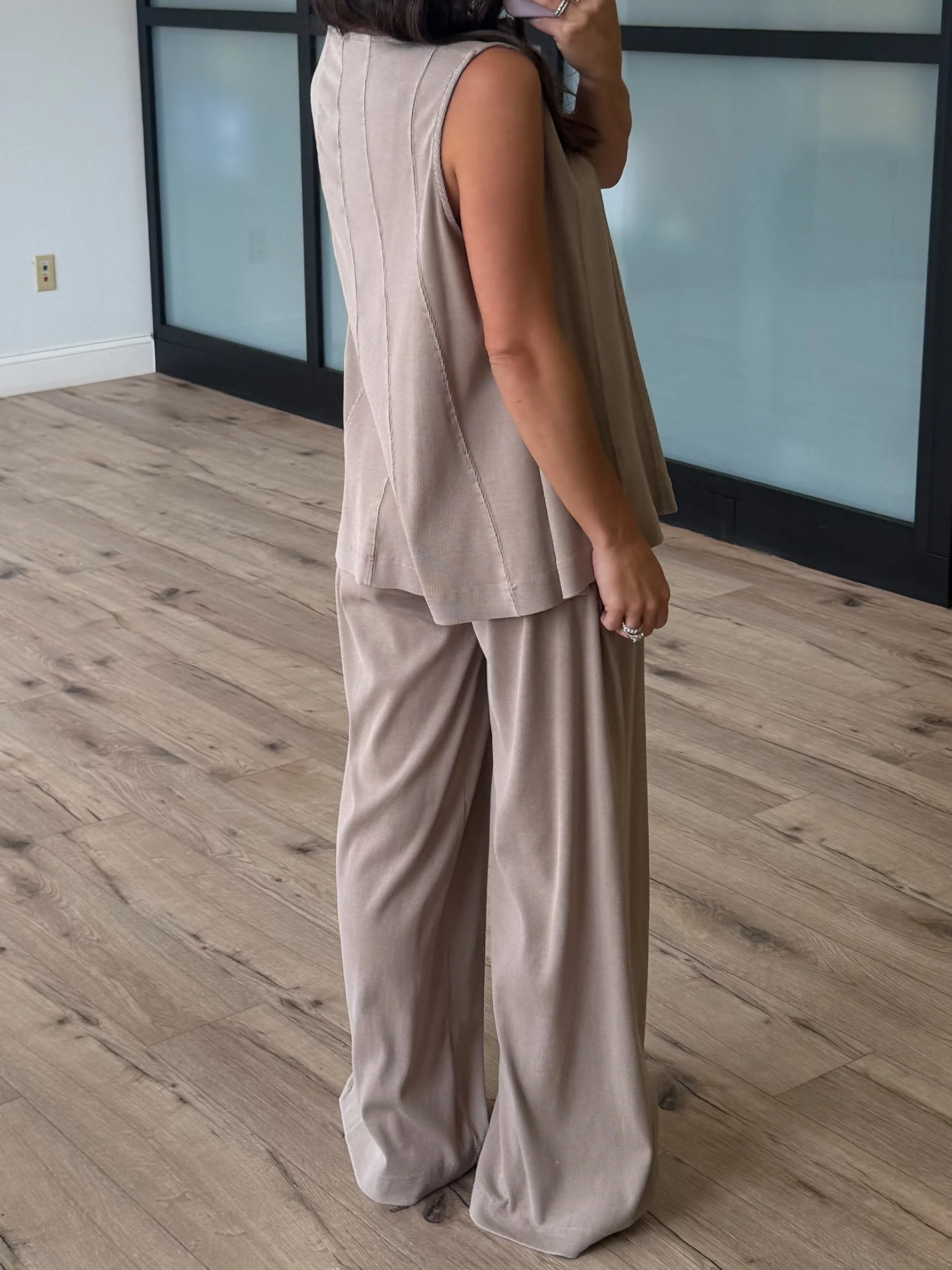 La Jolla Two Piece Pant Set | Mocha - Image 4