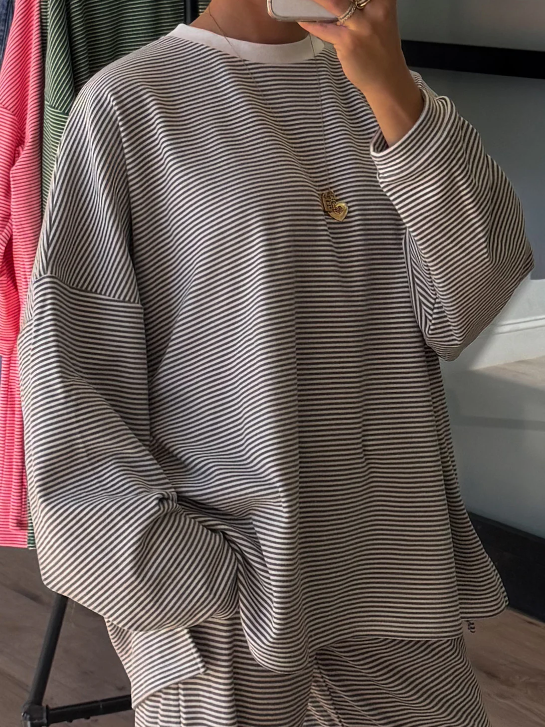Just Lounging Knit Pullover | Grey | RESTOCK - Image 3