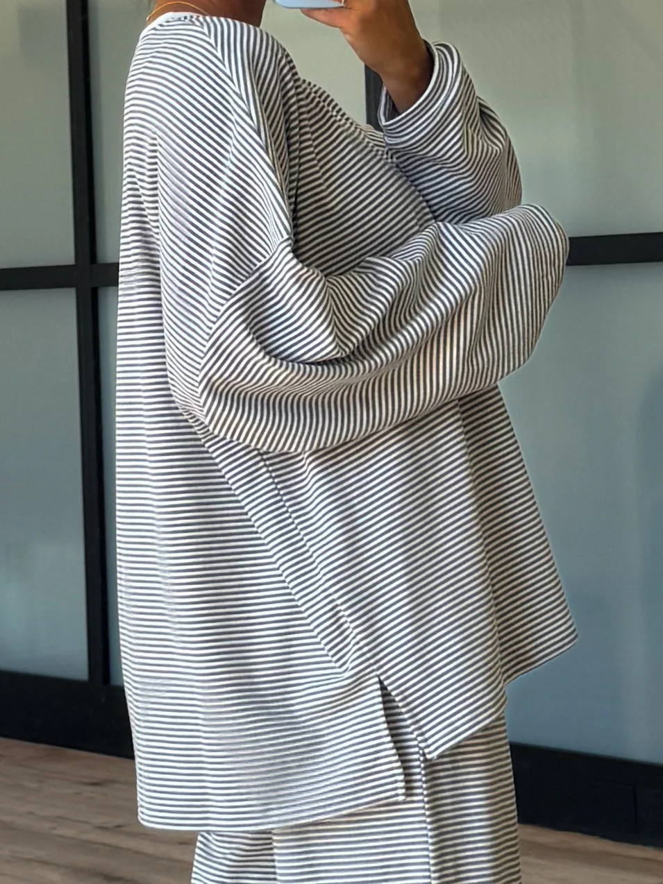 Just Lounging Knit Pullover | Grey | RESTOCK - Image 7