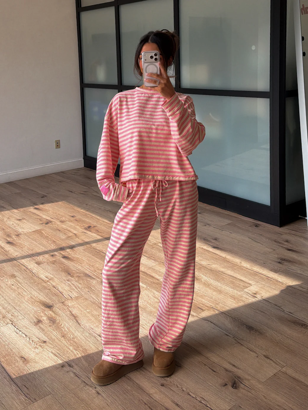 Leisure Lounge Wide Leg Pants | Bubblegum - Image 3