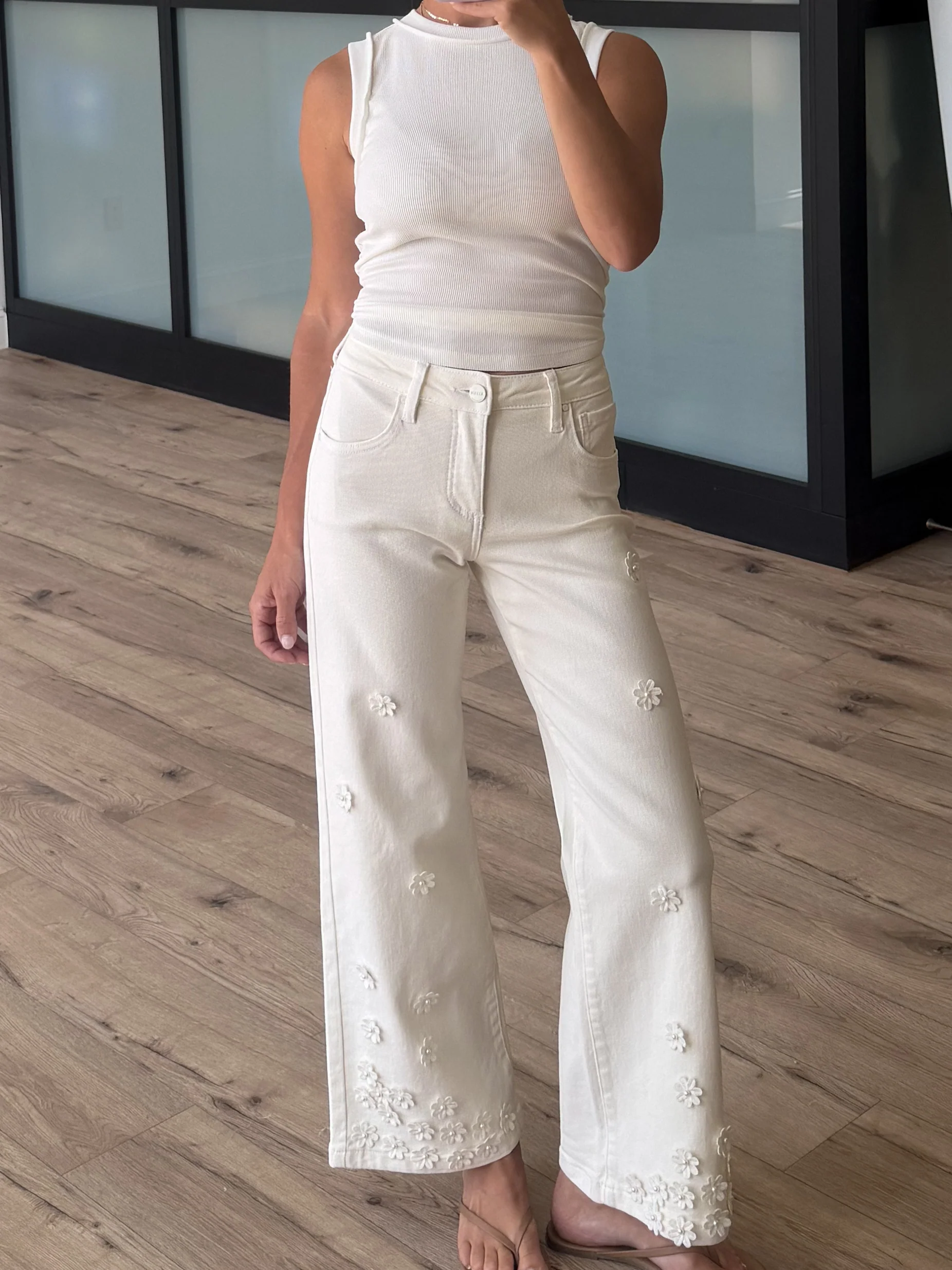 Exposed Seam Ribbed Tank | White - Image 4