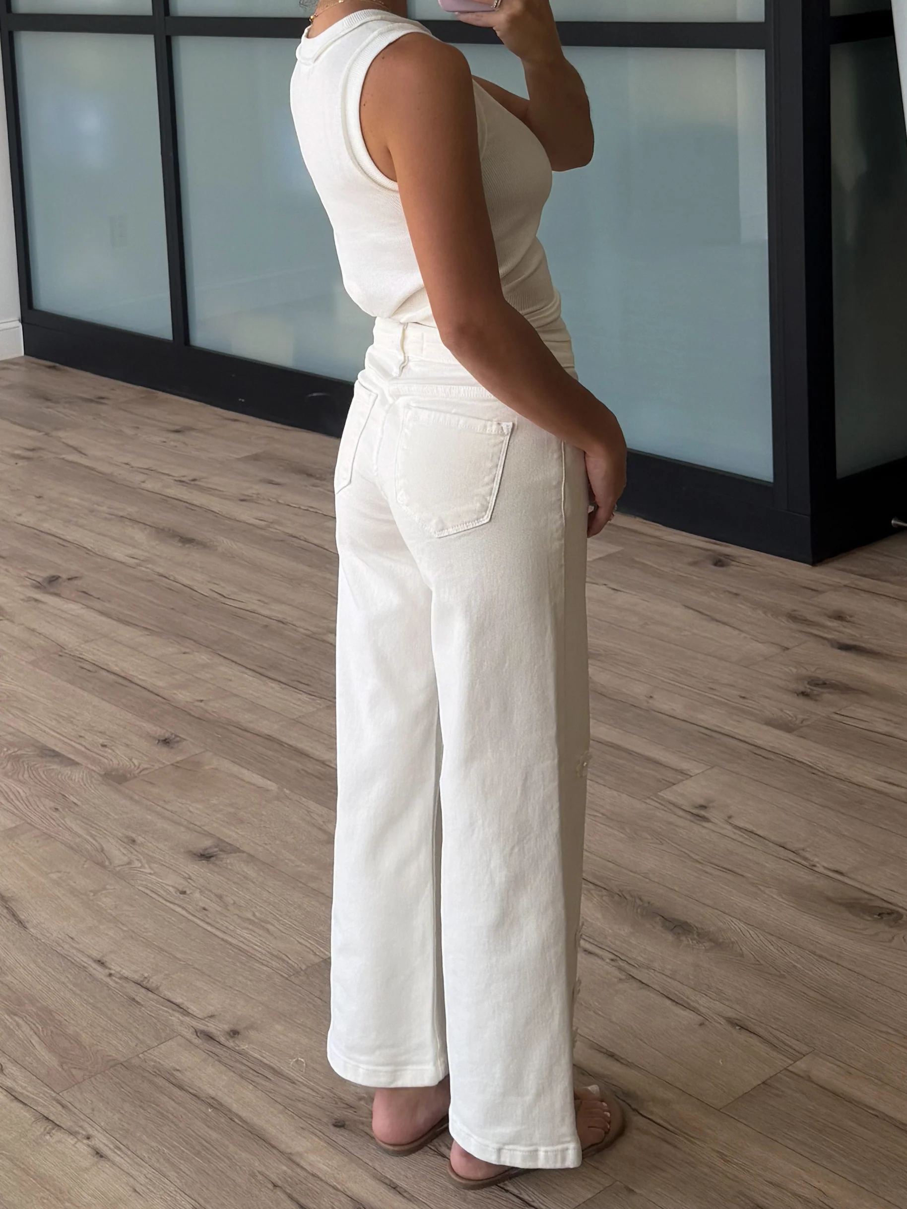 Lily Garden Applique Pants | Ivory | +Plus Available - Image 5