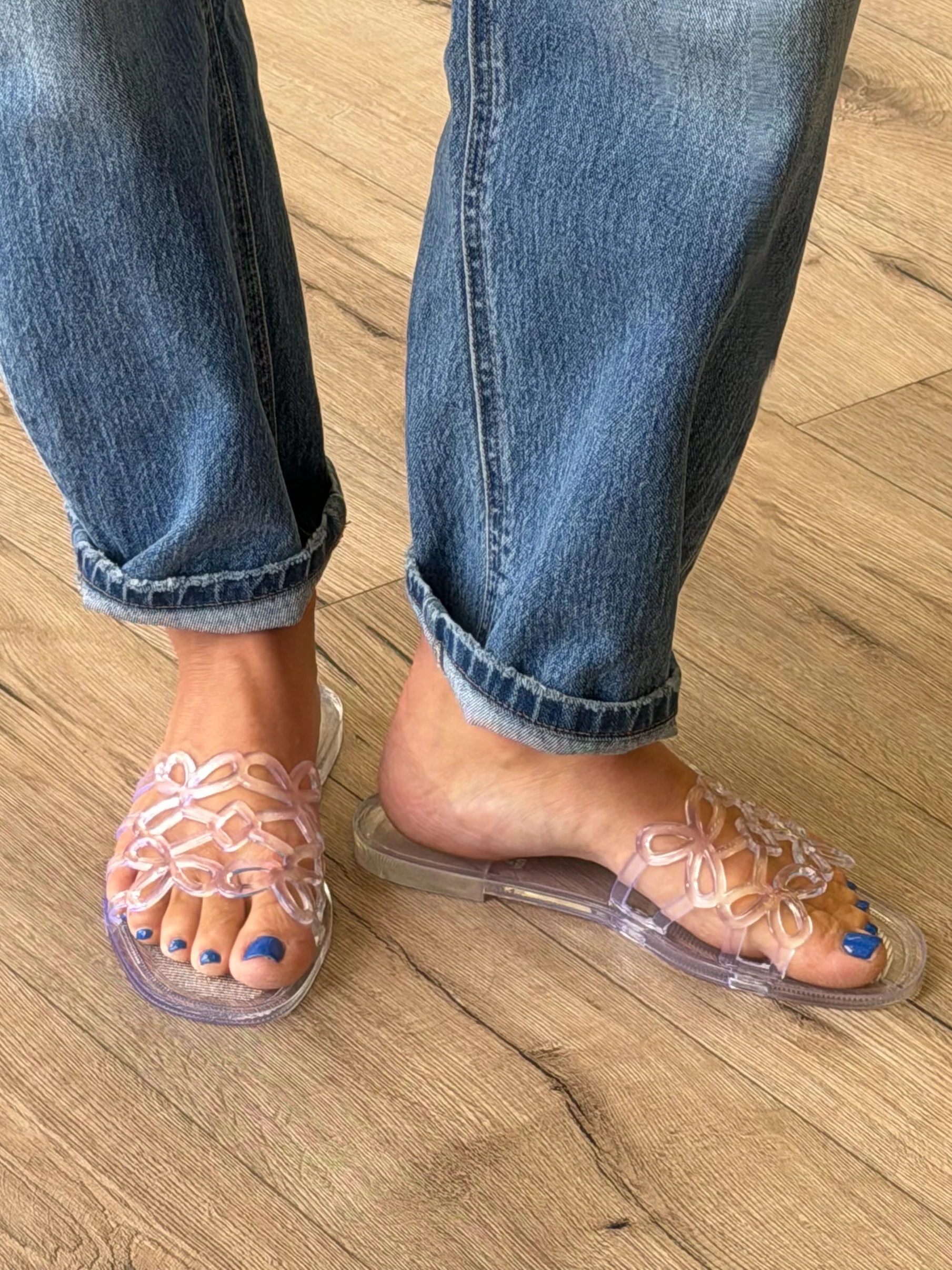 Lotus Jelly Slides | Clear - Image 3