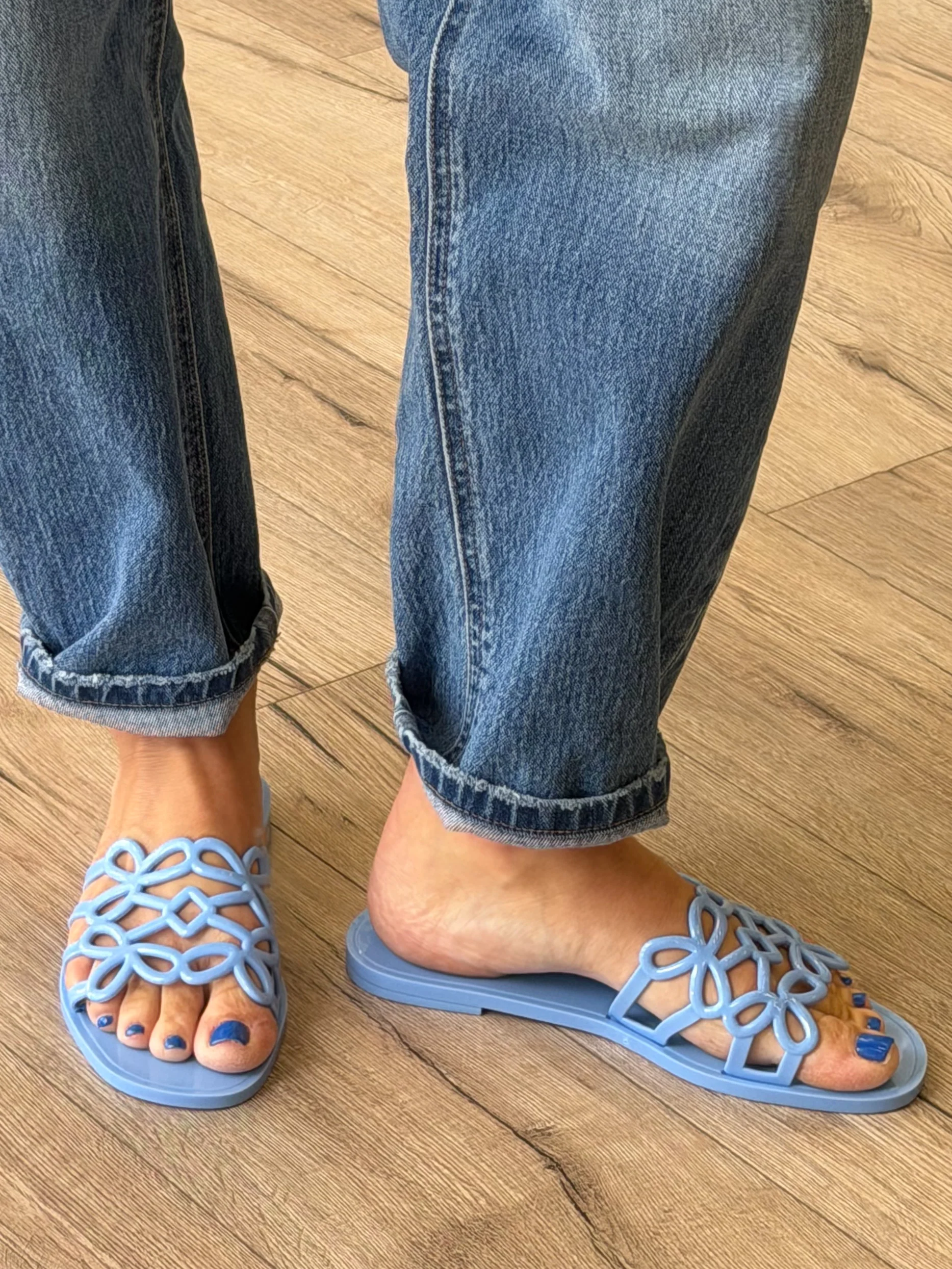 Lotus Jelly Slides | Mist Blue - Image 2