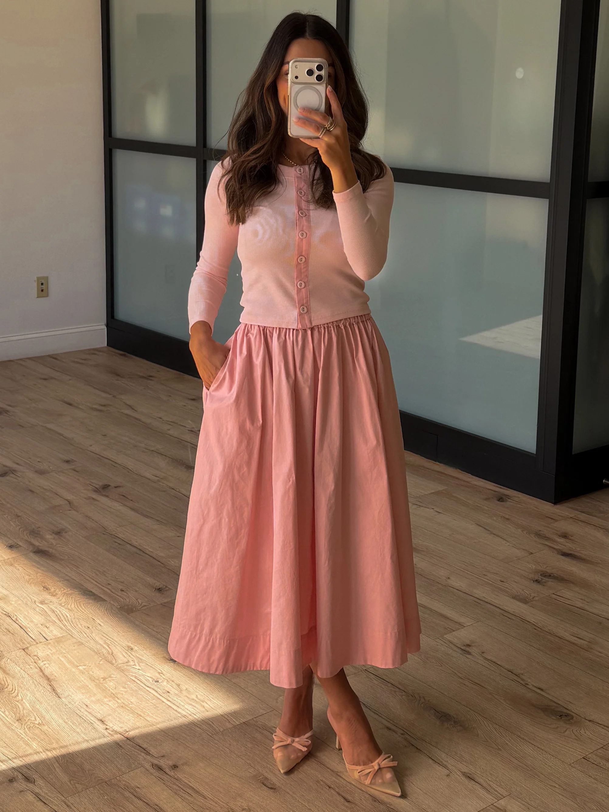 Meant To Be Button-Front Top | Blush - Image 2