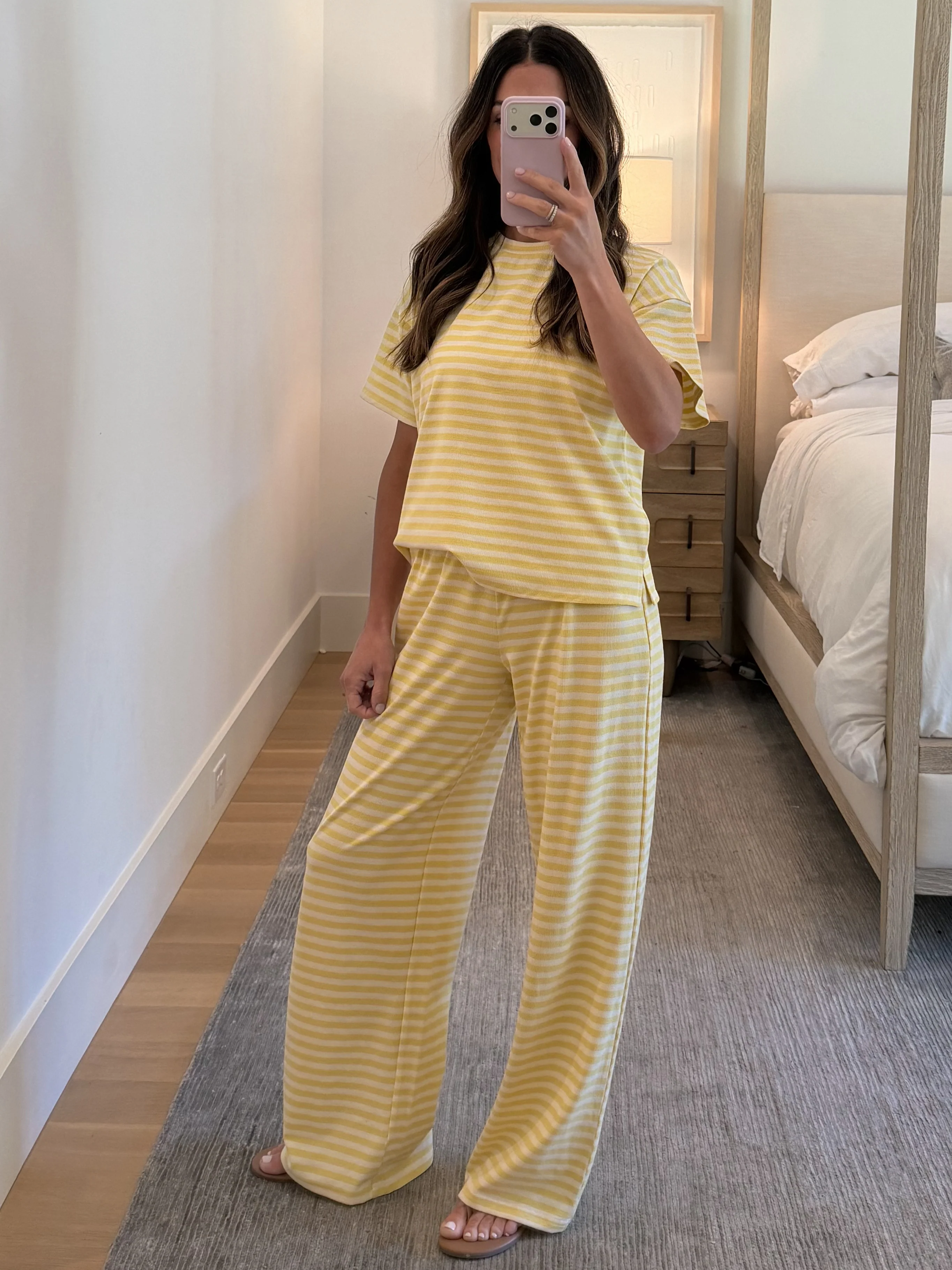 Miah Ribbed Knit Tee | Canary - Image 5