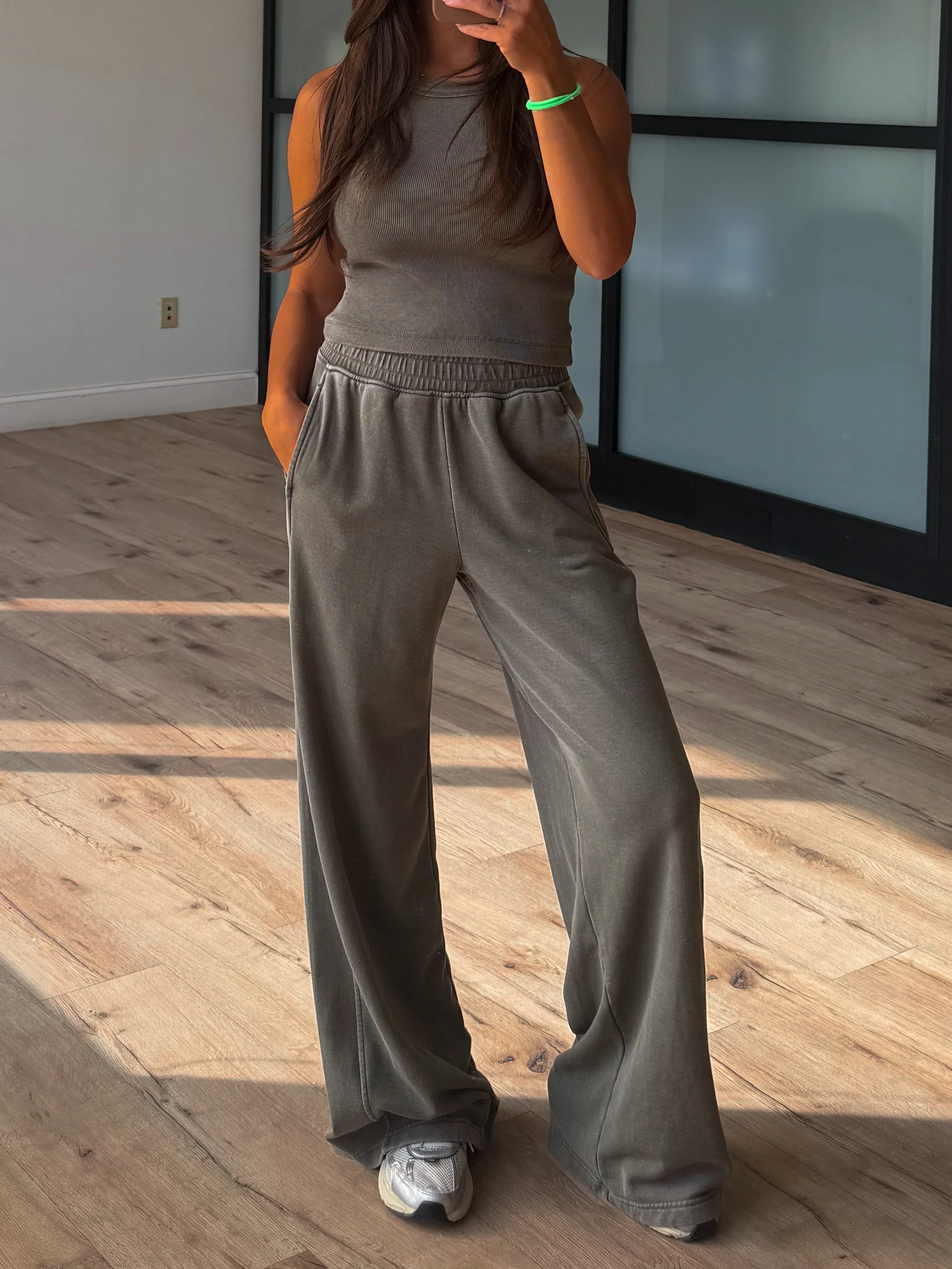 Mineral Mist Ribbed Tank | Olive - Image 2