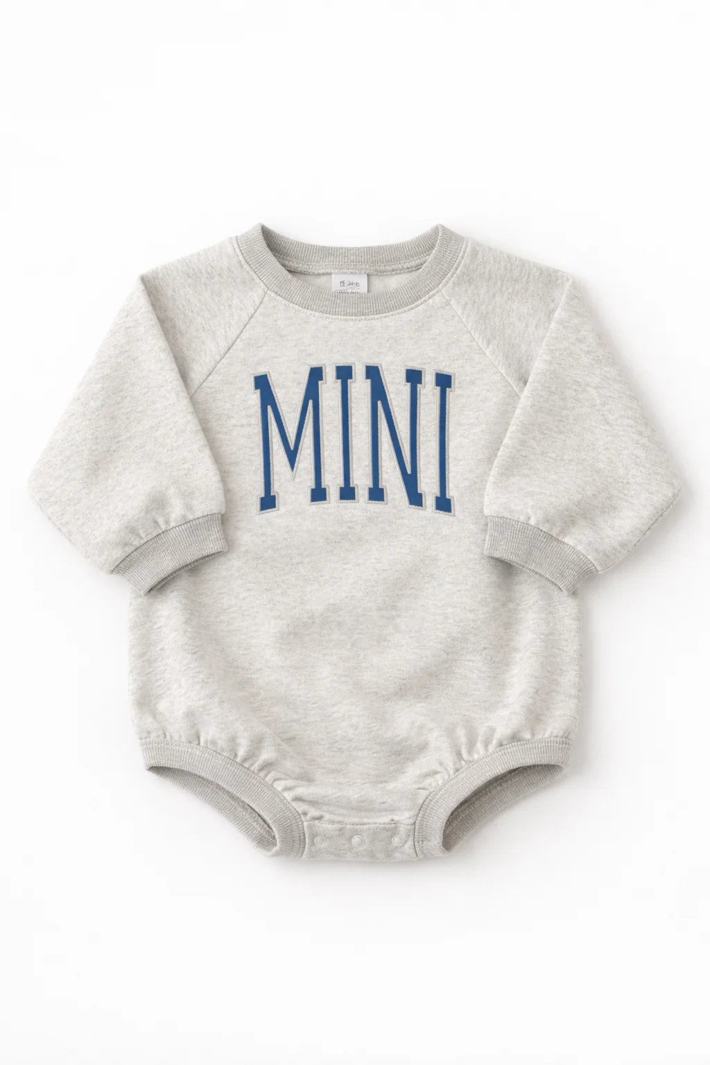 "MINI" Sweatshirt Bubble Romper | Tiny Talulah - Image 3