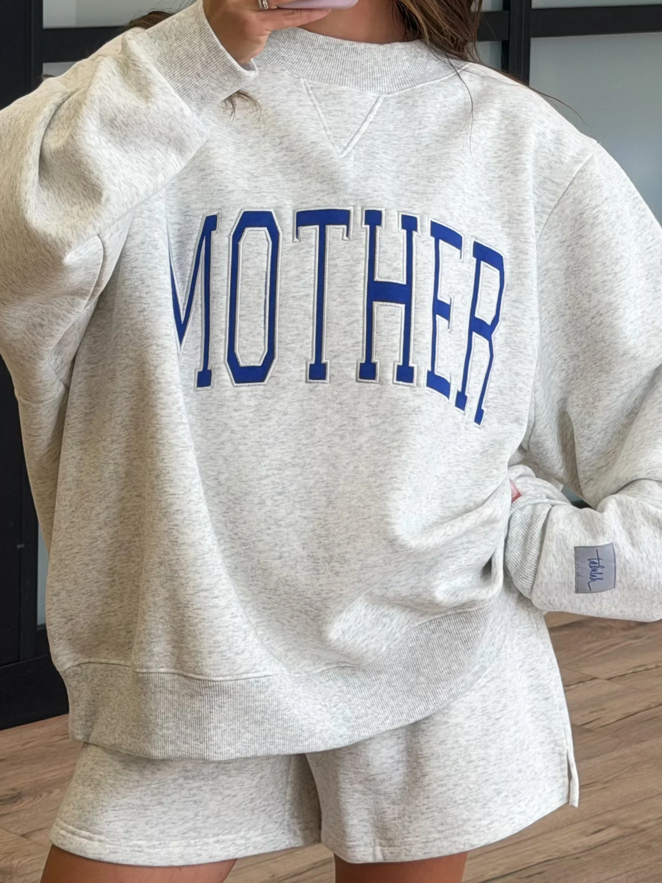 "MOTHER" Mock Neck Sweatshirt | +Plus Available - Image 3