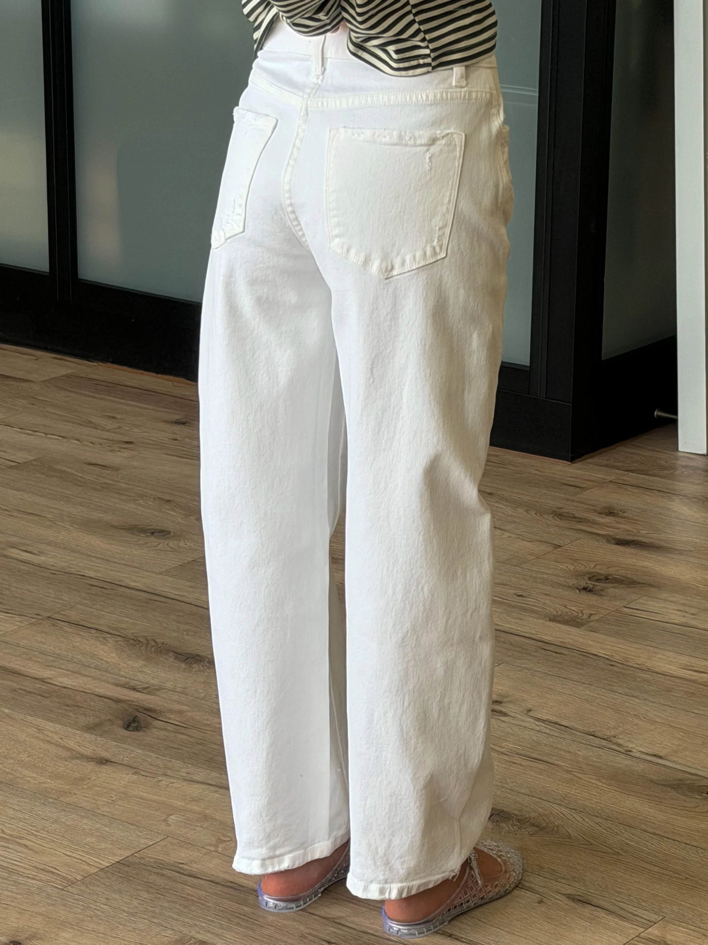 Newberry Barrel Jeans | White | RESTOCK - Image 2