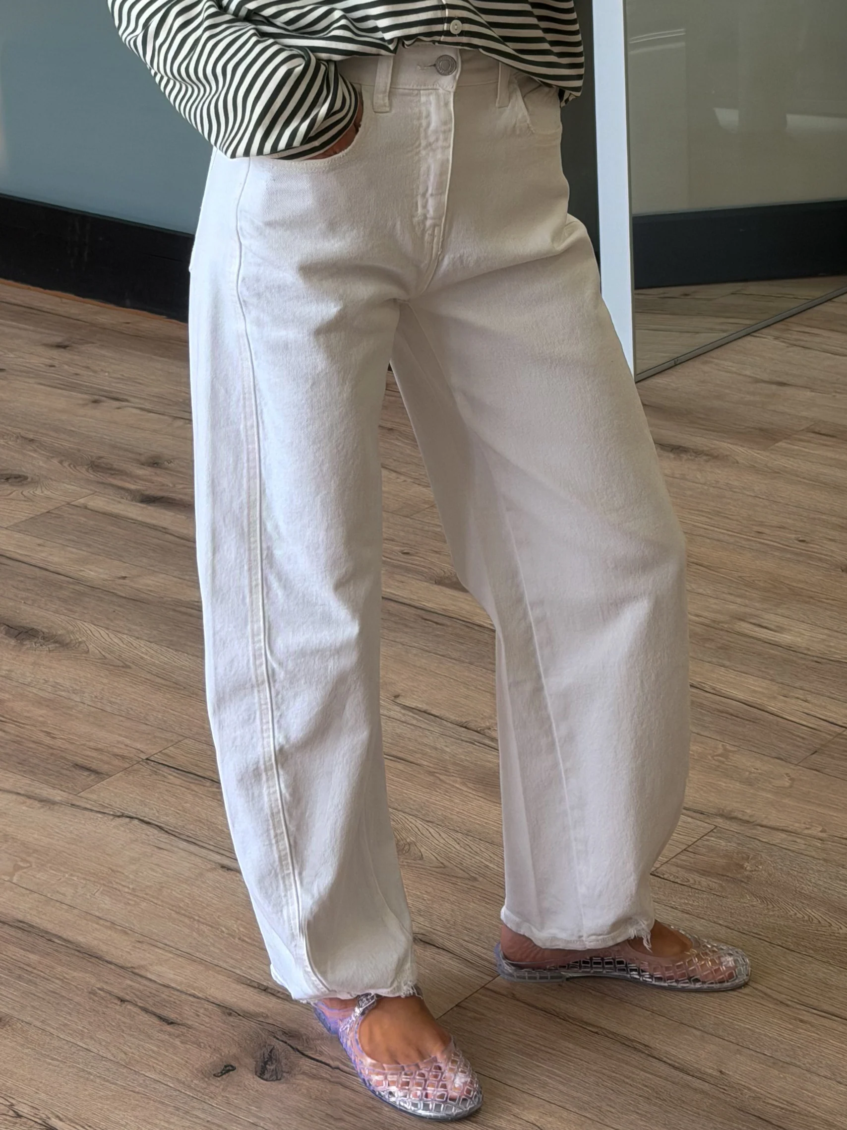 Newberry Barrel Jeans | White | RESTOCK - Image 3