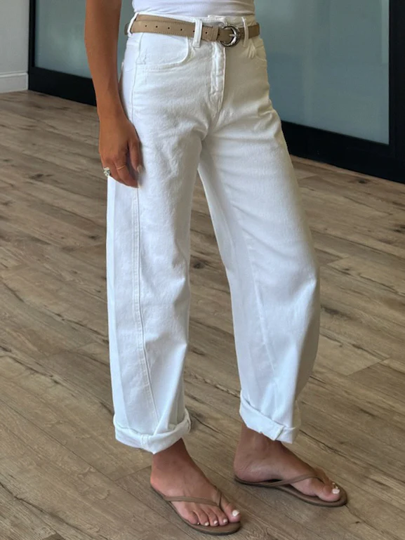 Newberry Barrel Jeans | White | RESTOCK - Image 6