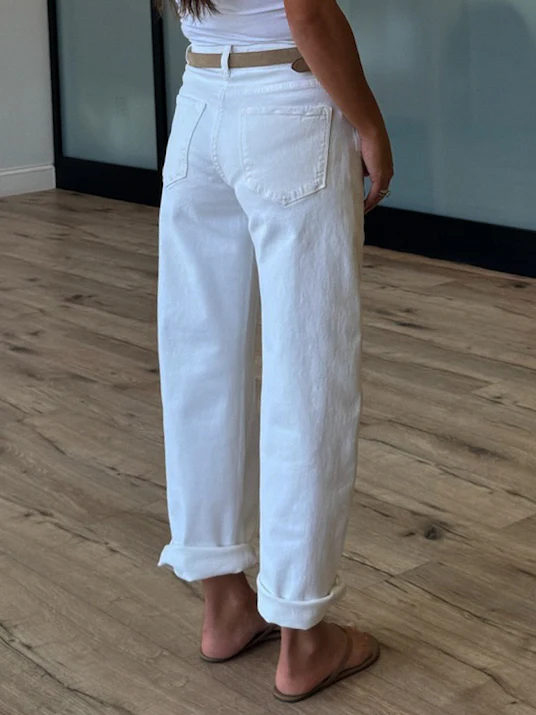 Newberry Barrel Jeans | White | RESTOCK - Image 8