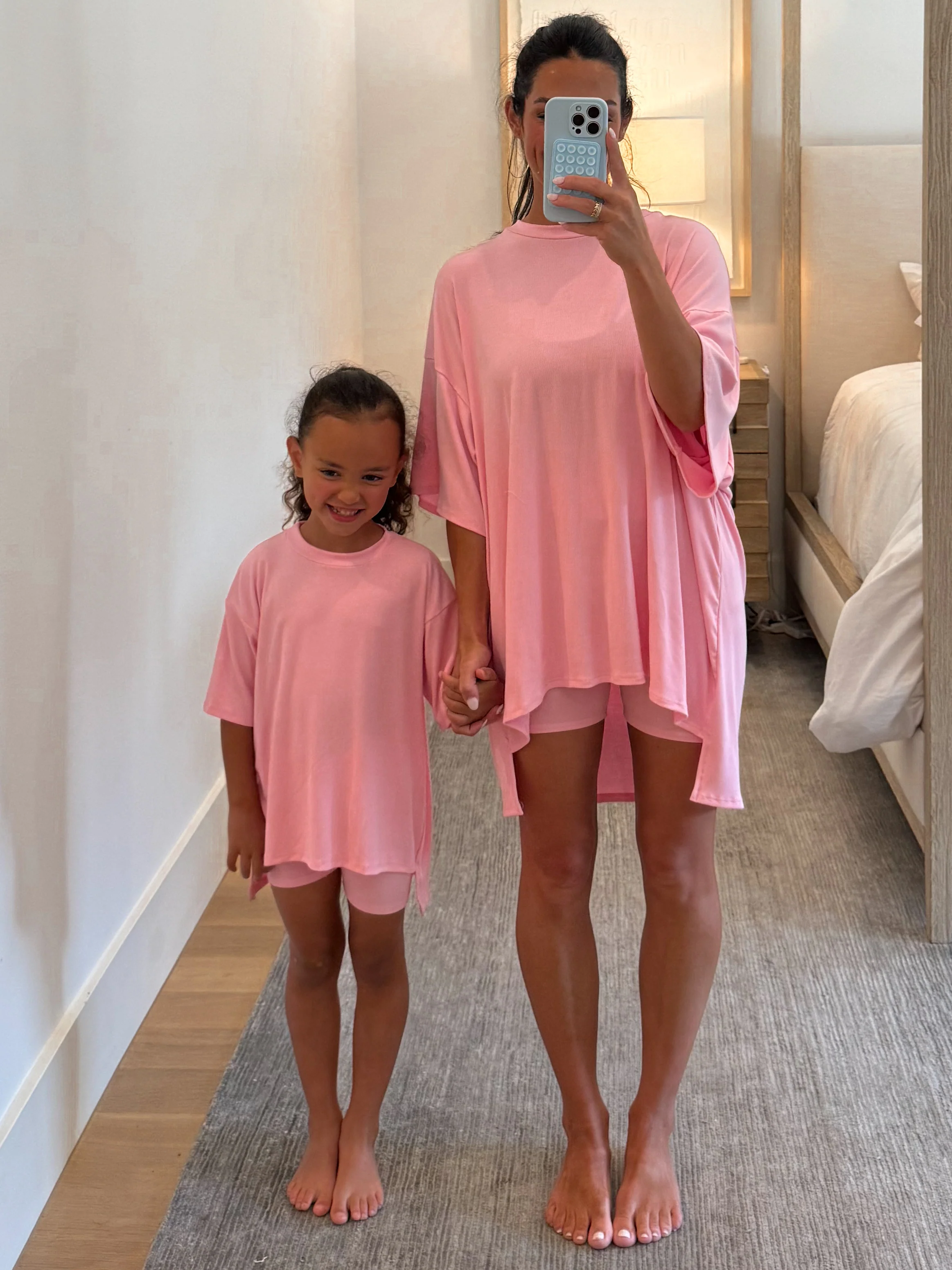Novi Ribbed Tee + Shorts Set | Powder Pink | +Plus Available | RESTOCK