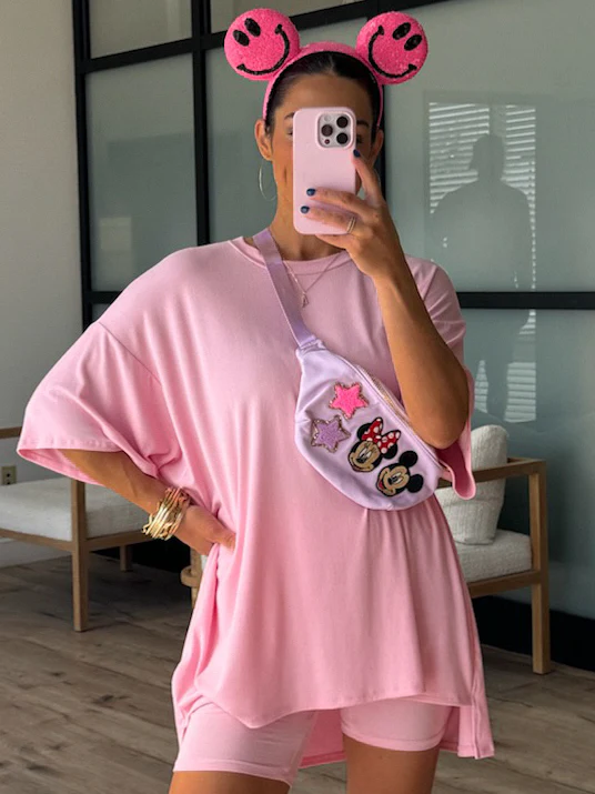 Novi Ribbed Tee + Shorts Set | Powder Pink | +Plus Available | RESTOCK - Image 4