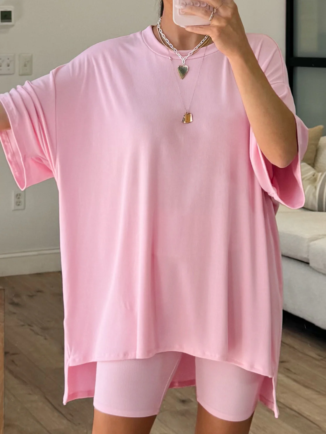 Novi Ribbed Tee + Shorts Set | Powder Pink | +Plus Available | RESTOCK - Image 7
