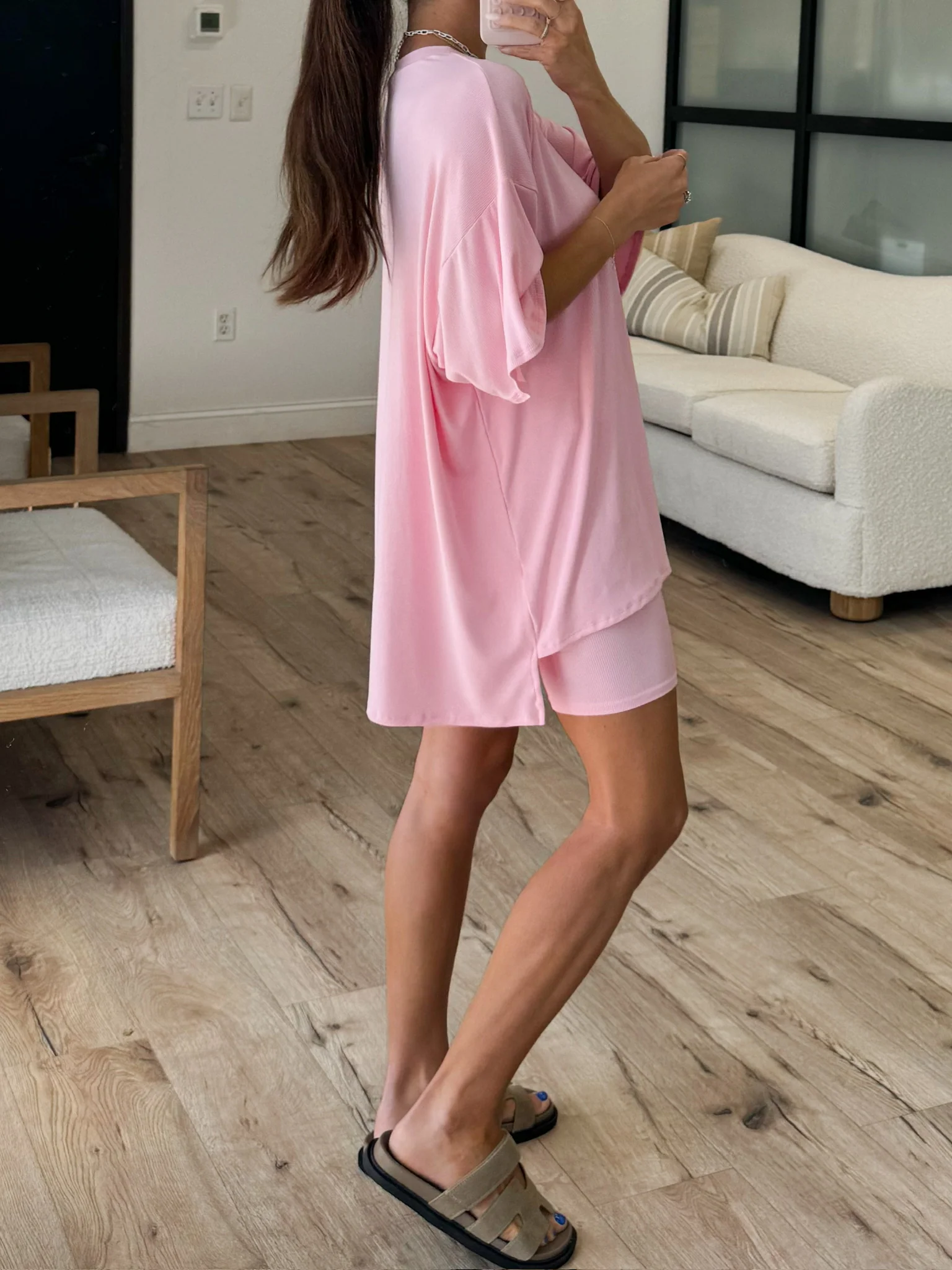 Novi Ribbed Tee + Shorts Set | Powder Pink | +Plus Available | RESTOCK - Image 9