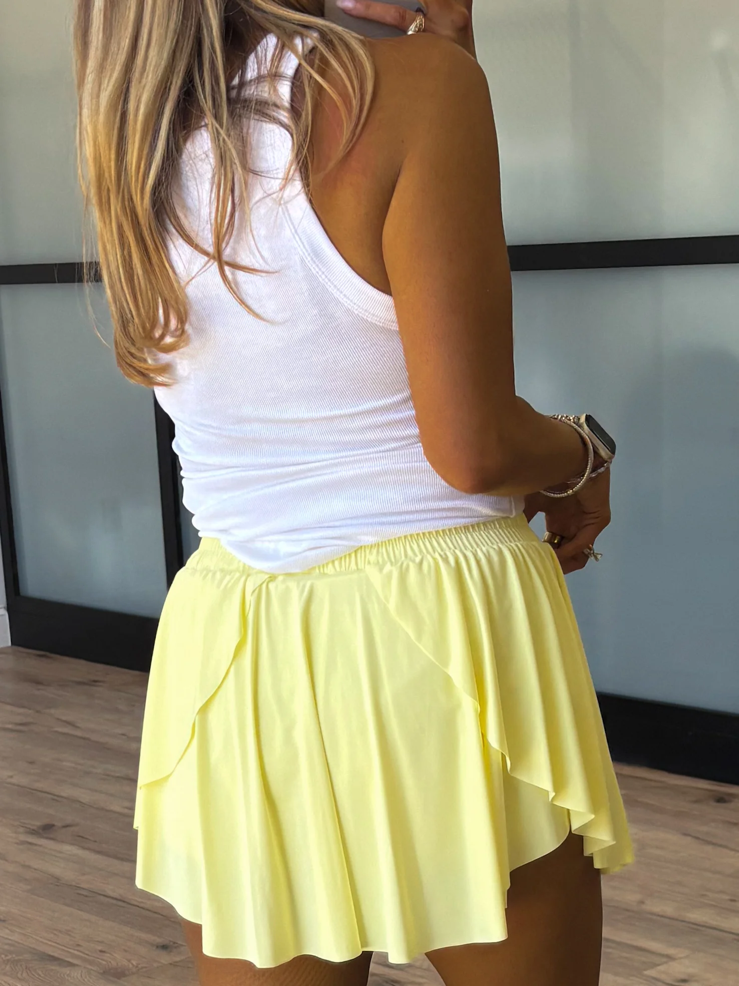On A Whirl Skort | Lemon - Image 3