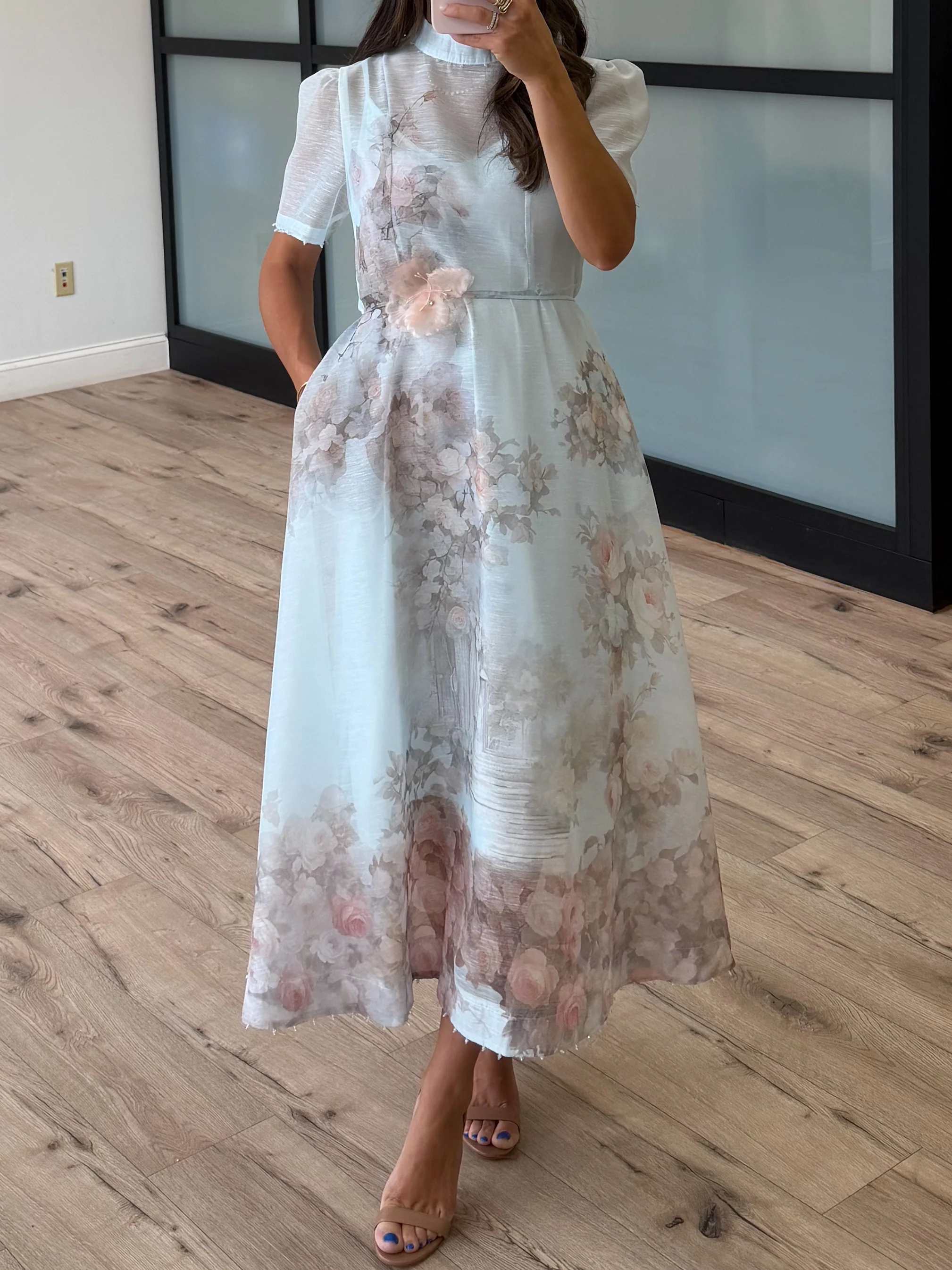 Sky Garden Midi Dress - Image 7