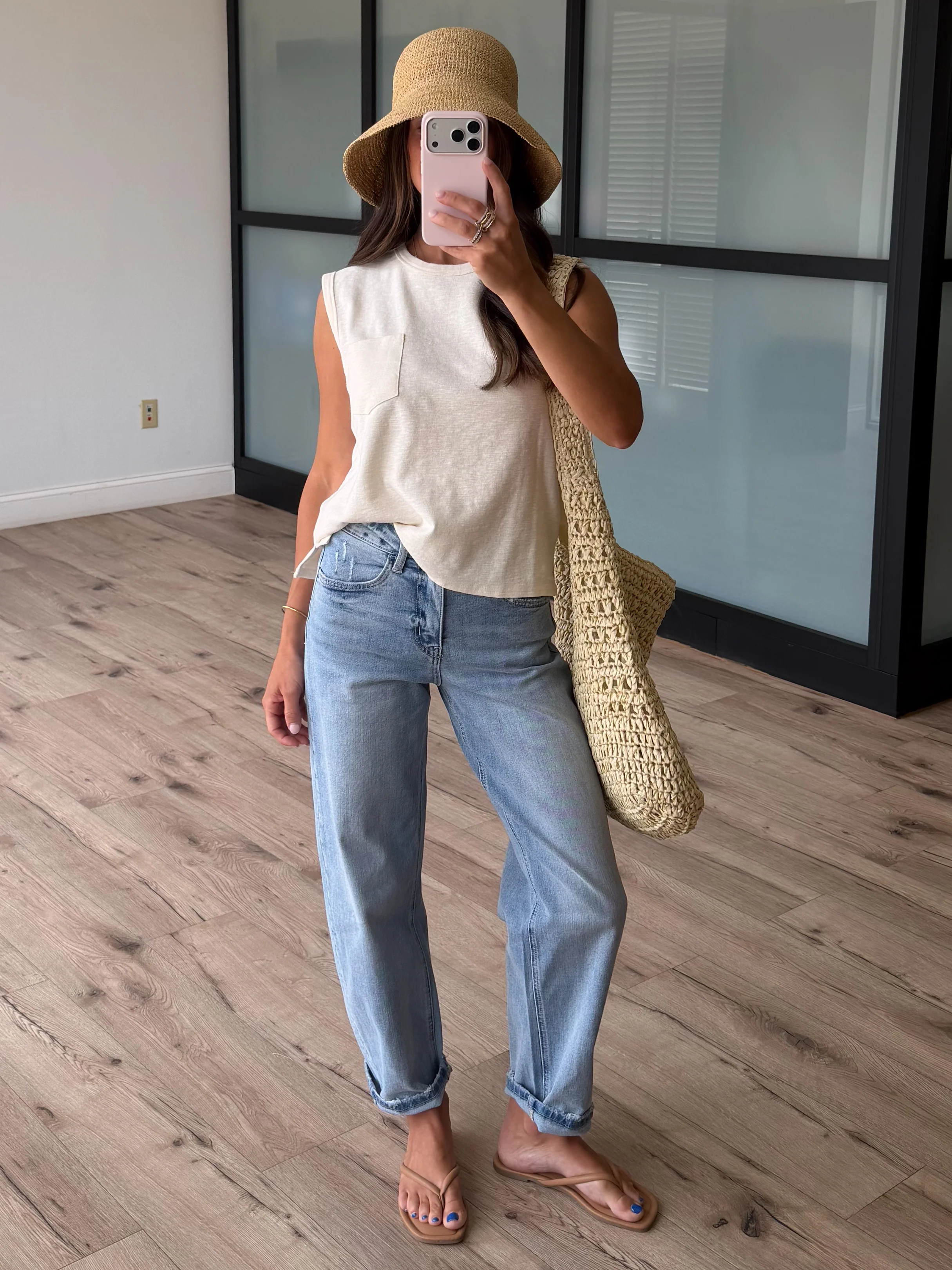 Slub Pocket Tank - Image 5